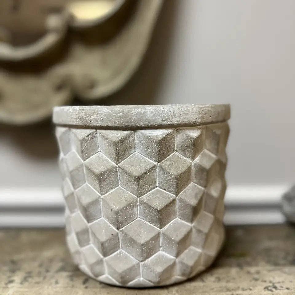 Geometric Cement Planter - Image 3