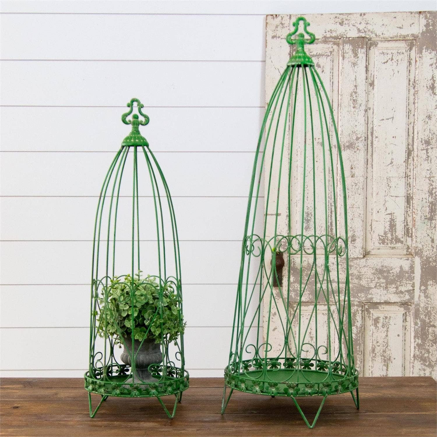 Green Trellis Plant Stand - Image 4