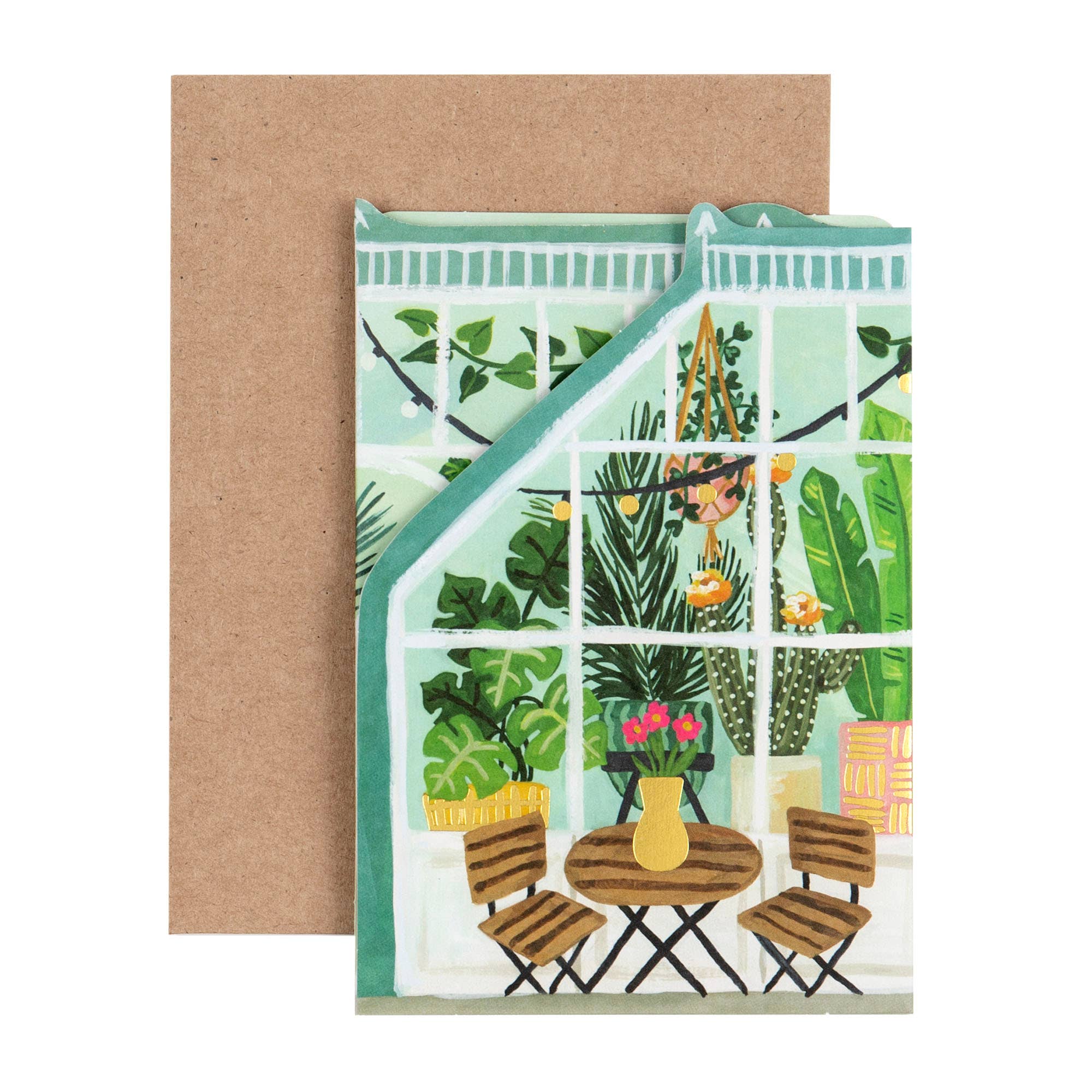 Greenhouse Accordion Greeting Card - Image 4