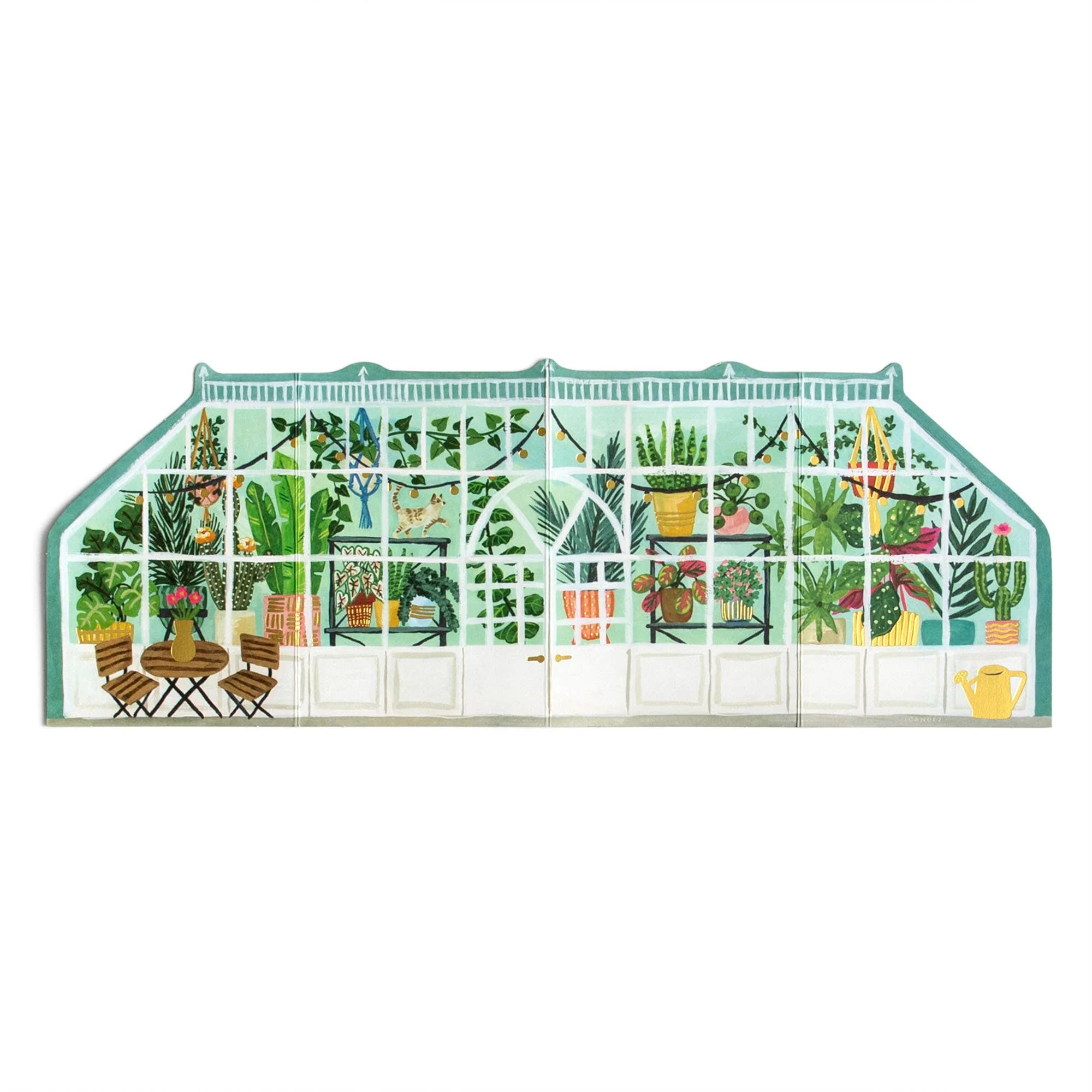Greenhouse Accordion Greeting Card - Image 5