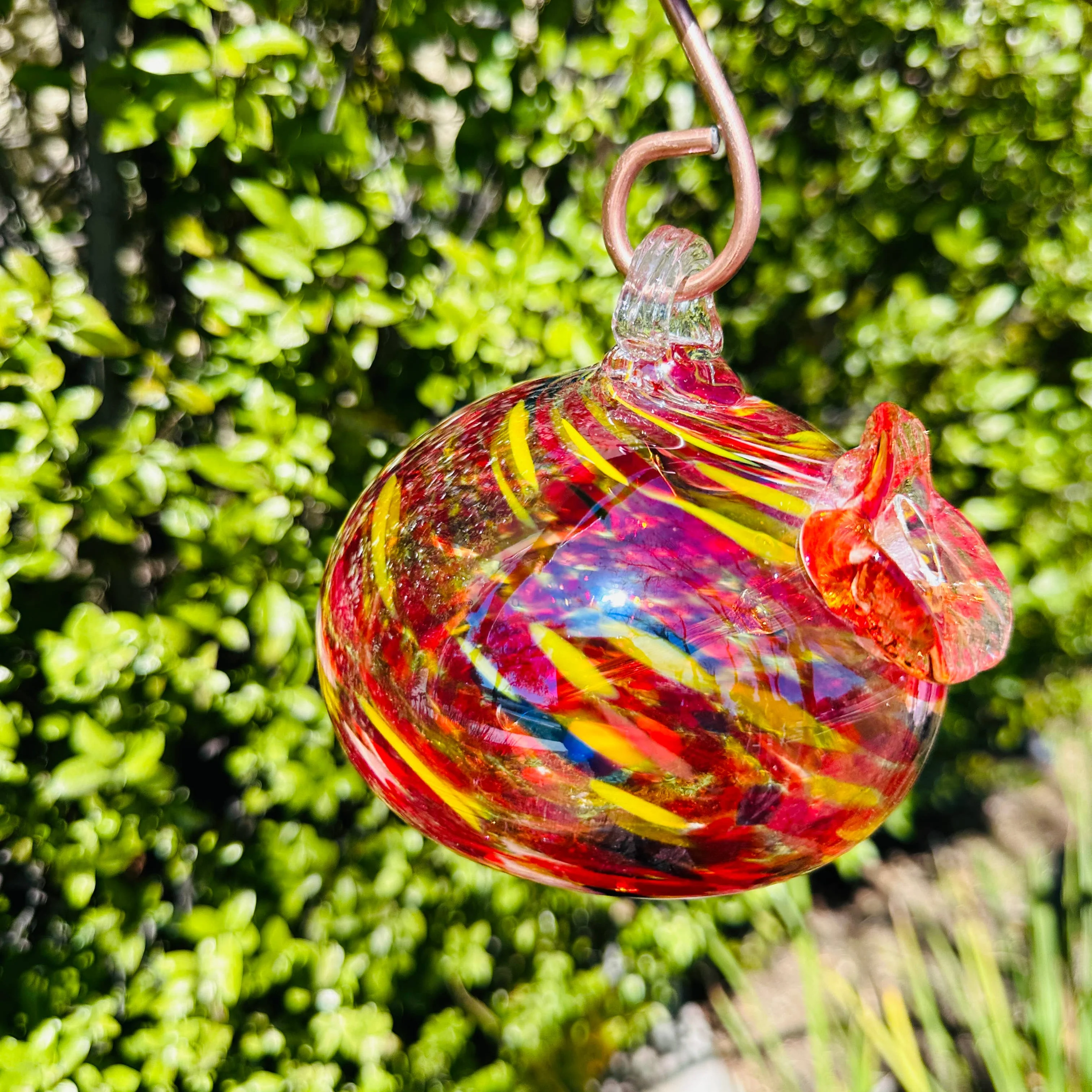 Hummingbird Feeder - Handblown - Image 11