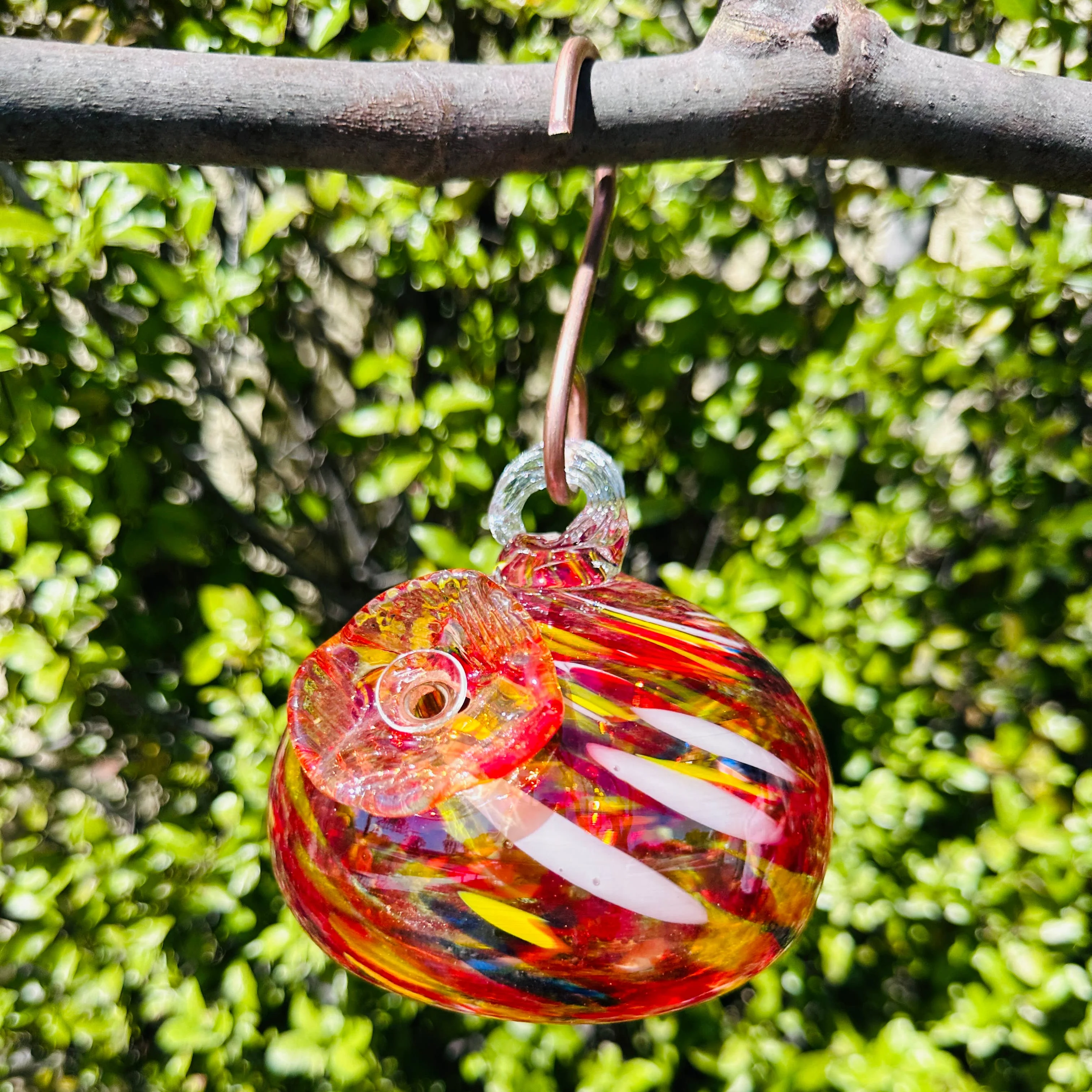 Hummingbird Feeder - Handblown - Image 13