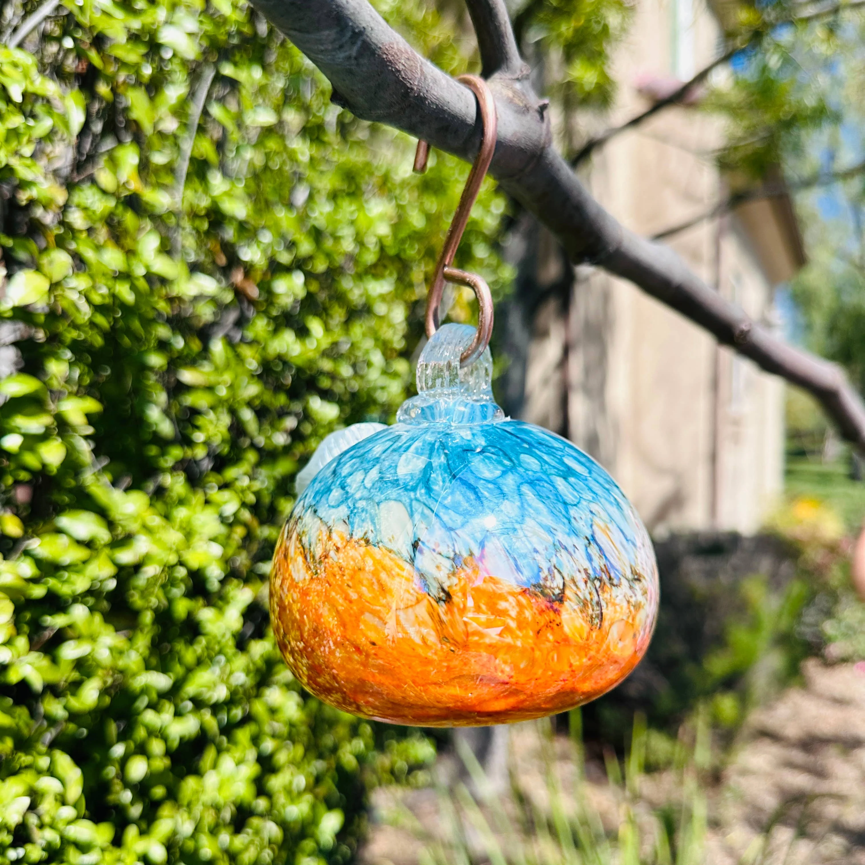 Hummingbird Feeder - Handblown - Image 3