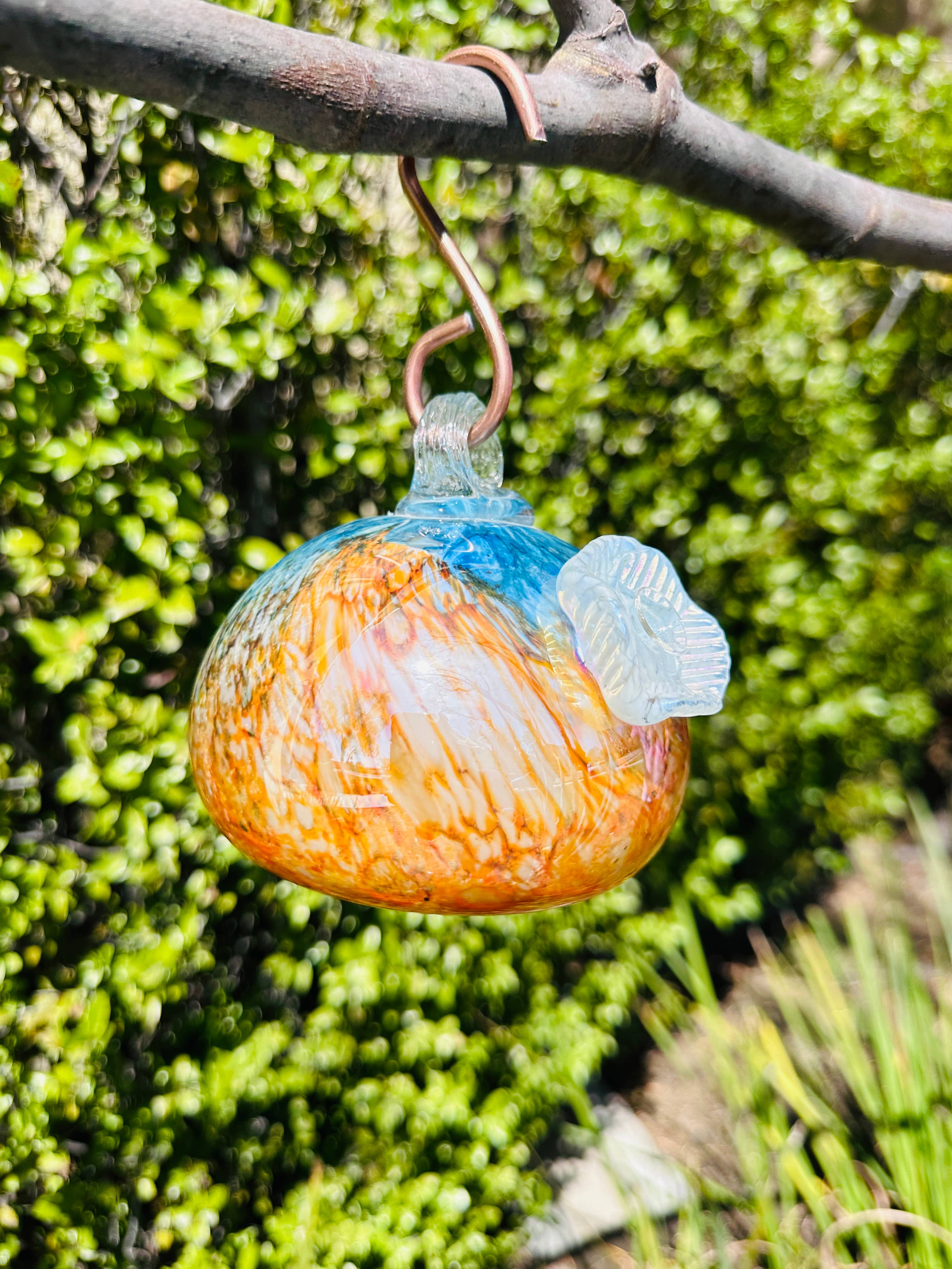Hummingbird Feeder - Handblown - Image 4