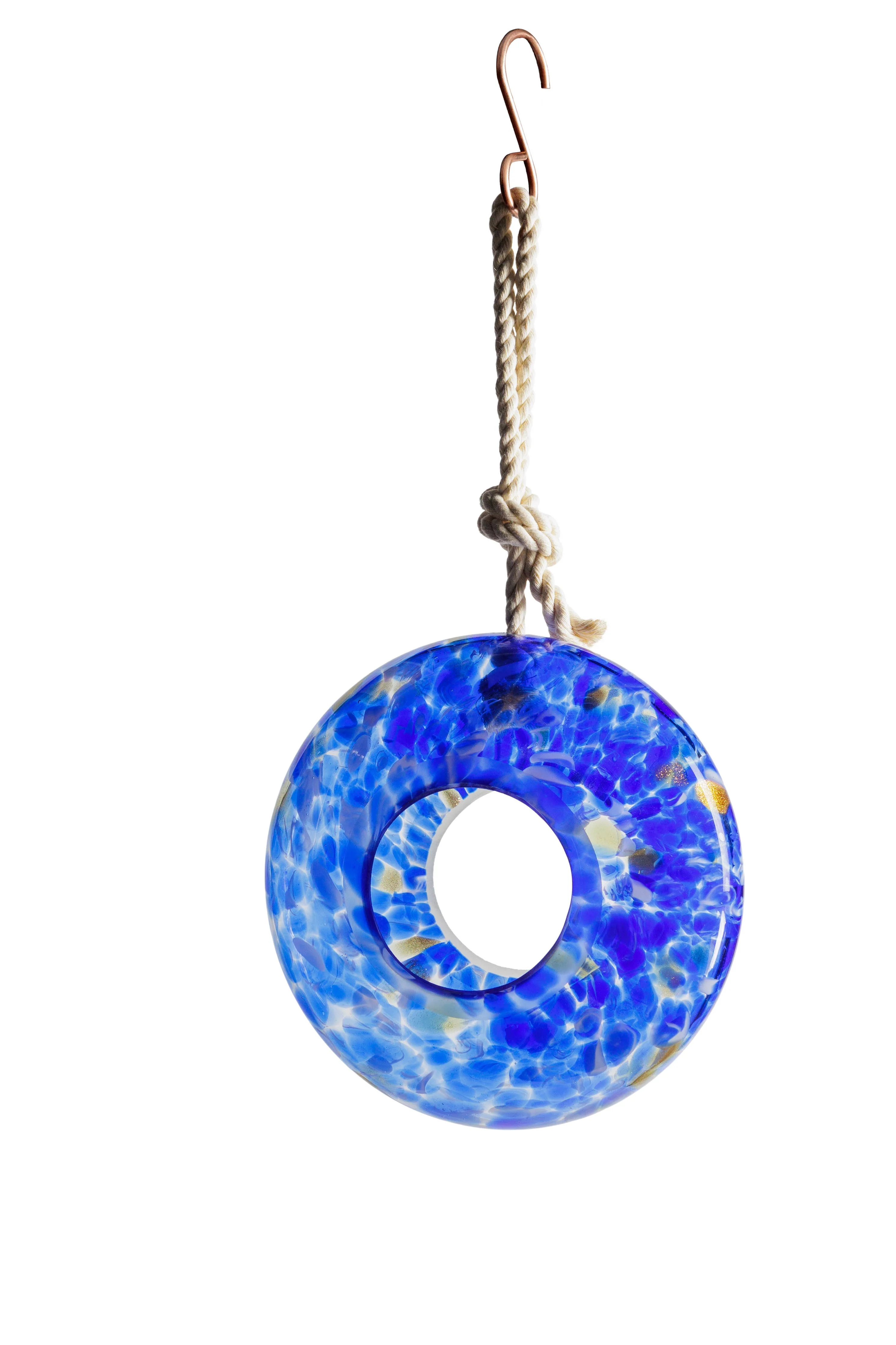 Handcraft Art Glass Bird Feeder - Image 14