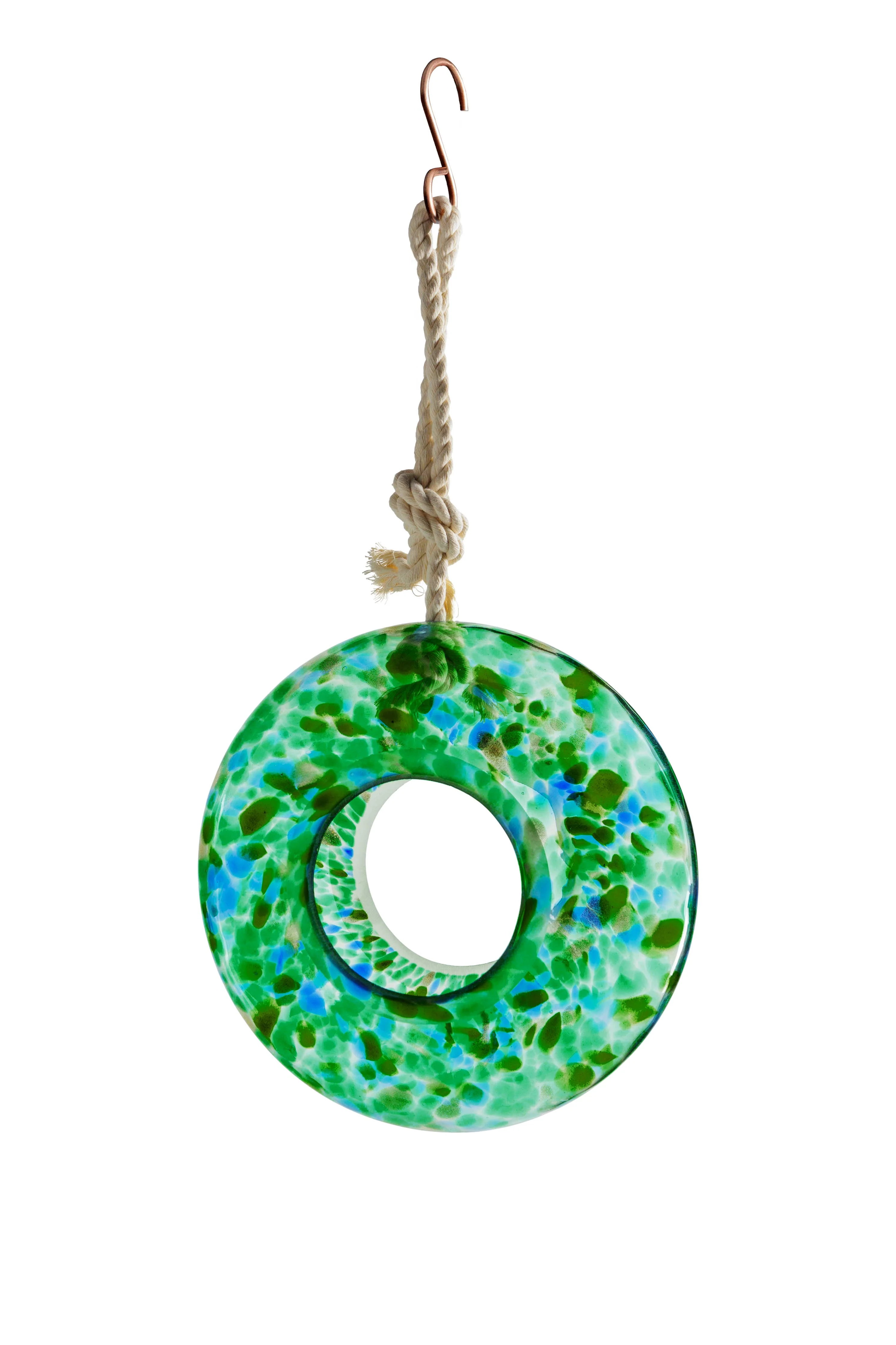 Handcraft Art Glass Bird Feeder - Image 16