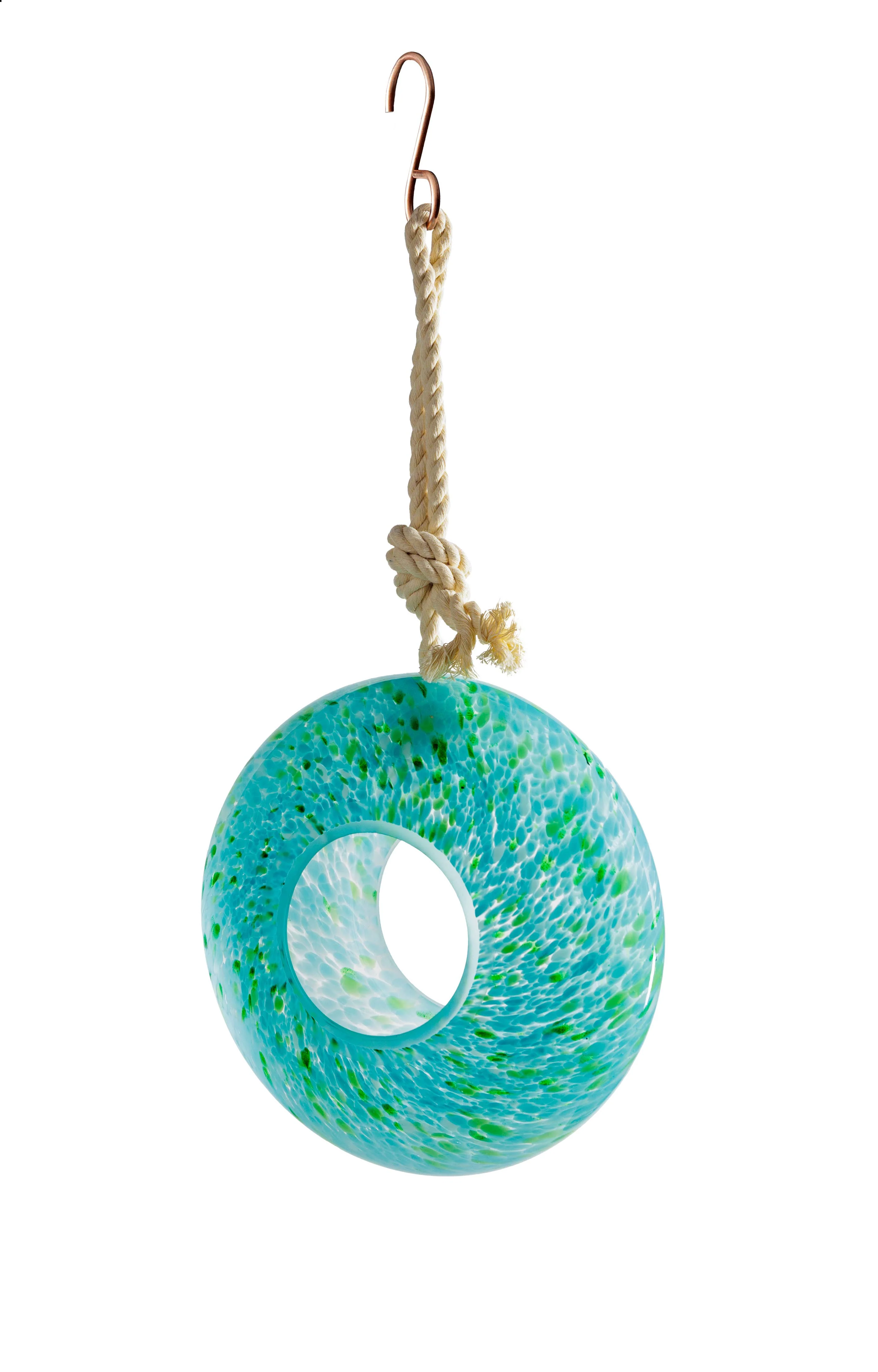 Handcraft Art Glass Bird Feeder - Image 17