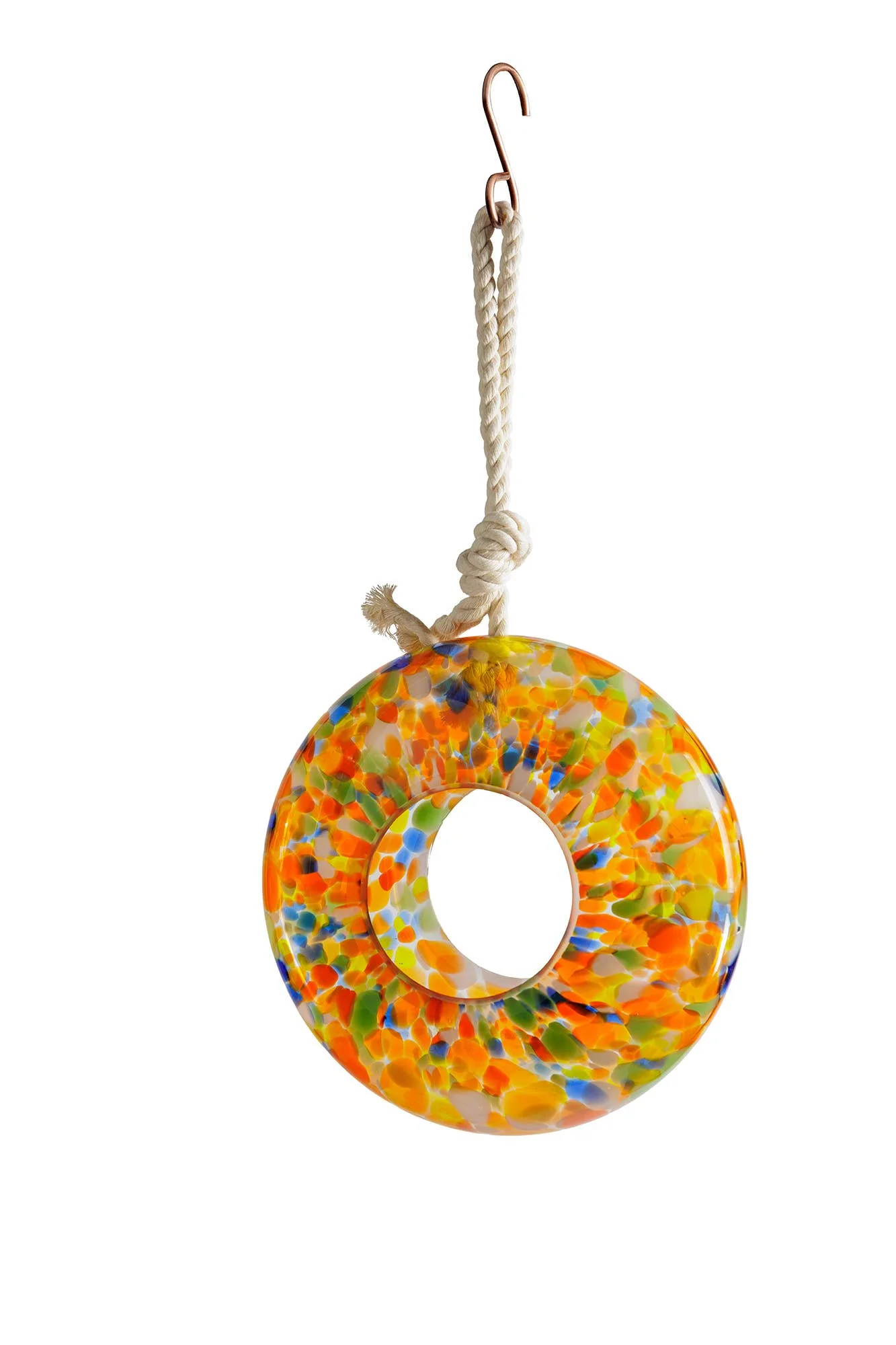 Handcraft Art Glass Bird Feeder - Image 18