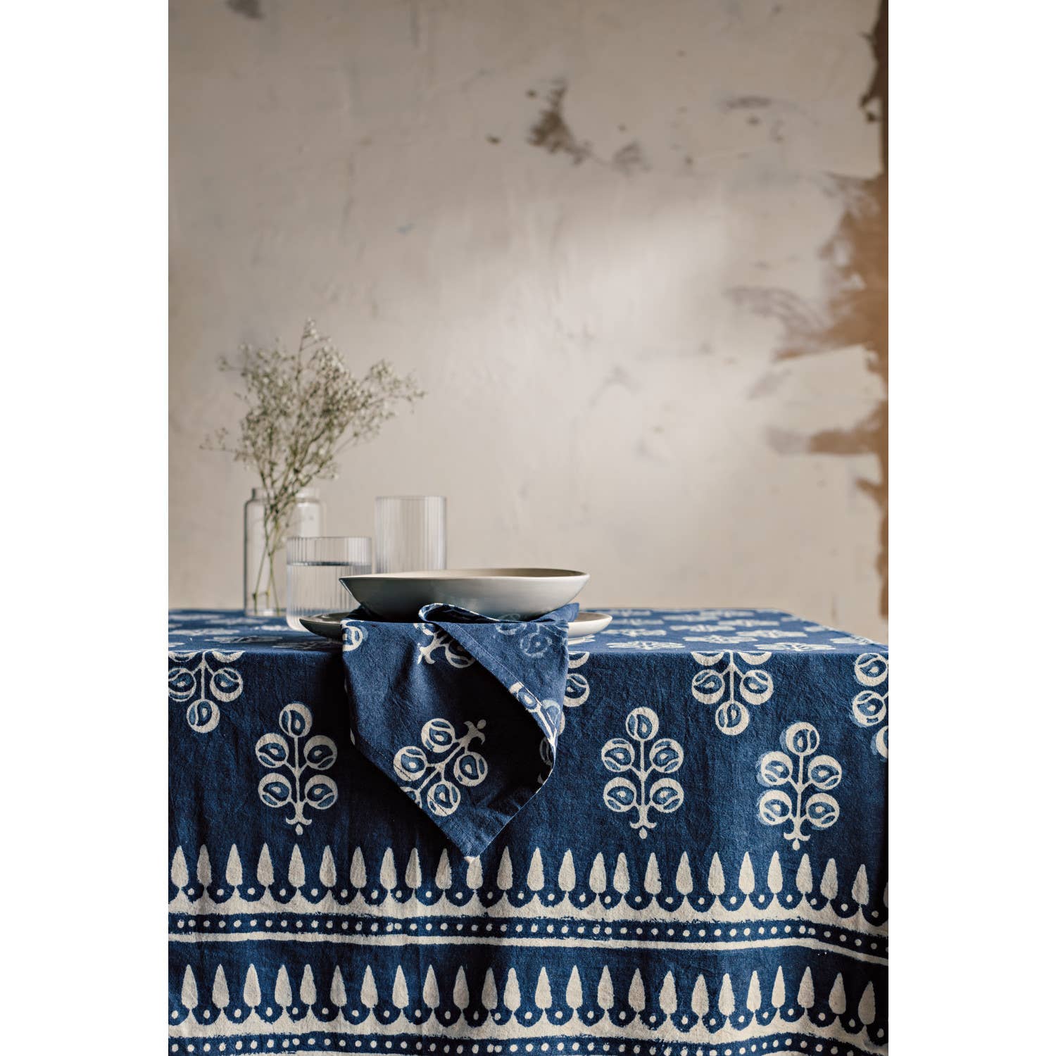 Hawthorn Block Print Tablecloth - Image 4