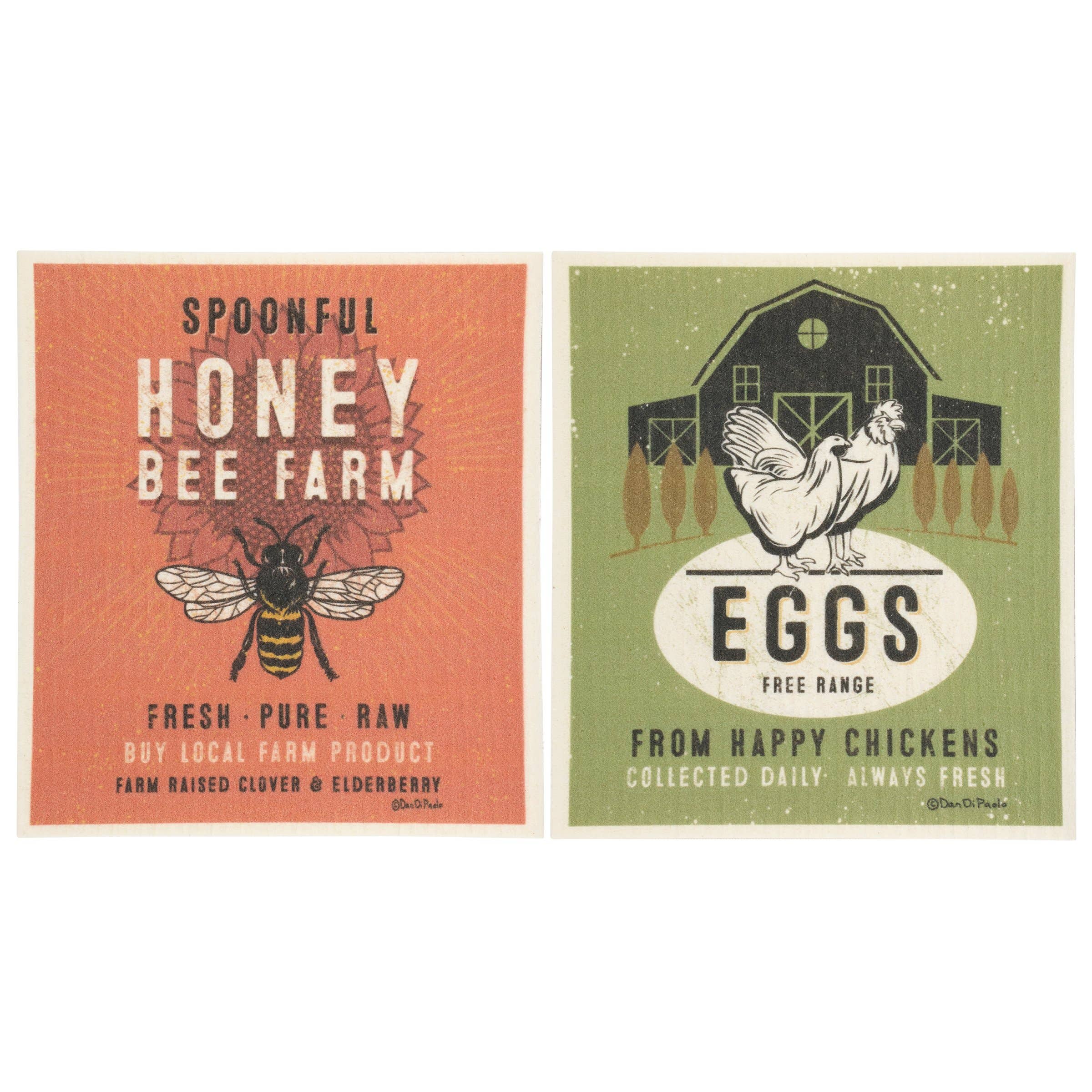 Honey Bee Farm Swedish Cloth Set - Image 3