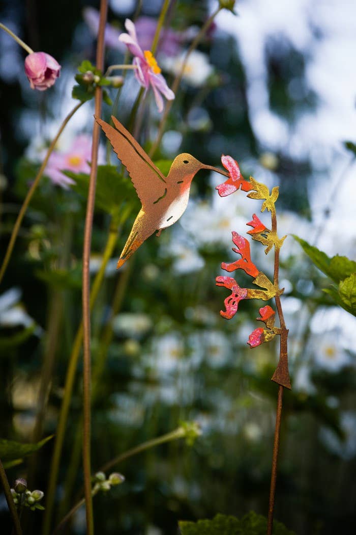 Hummingbird on Salvia Pick -Painted - Image 4