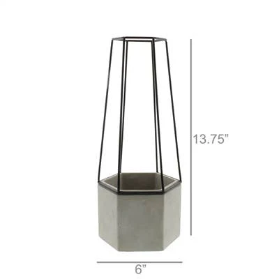 Indio Planter - Sm - Cement - Image 2