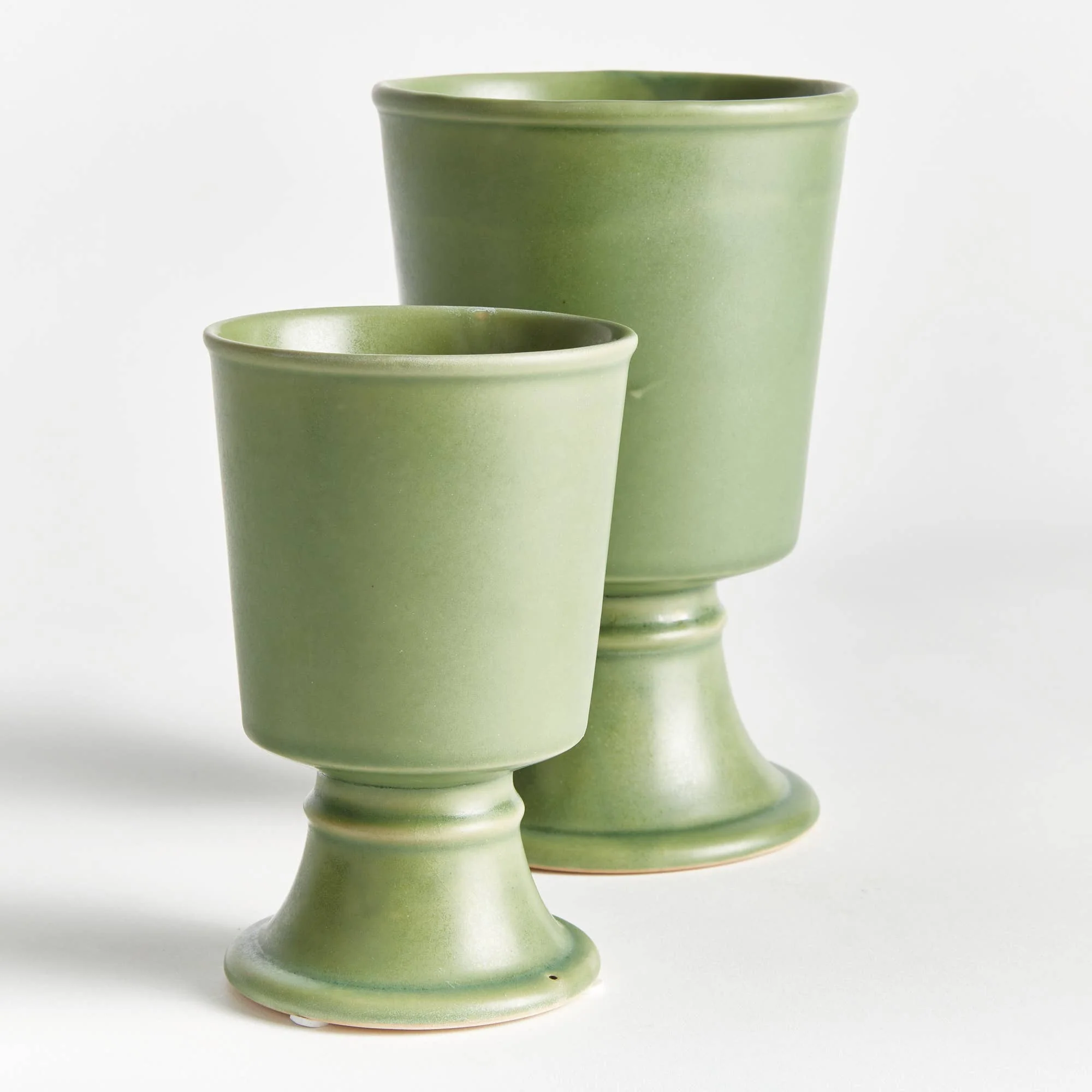 Kelcy Footed Cachepots, Green - Image 5