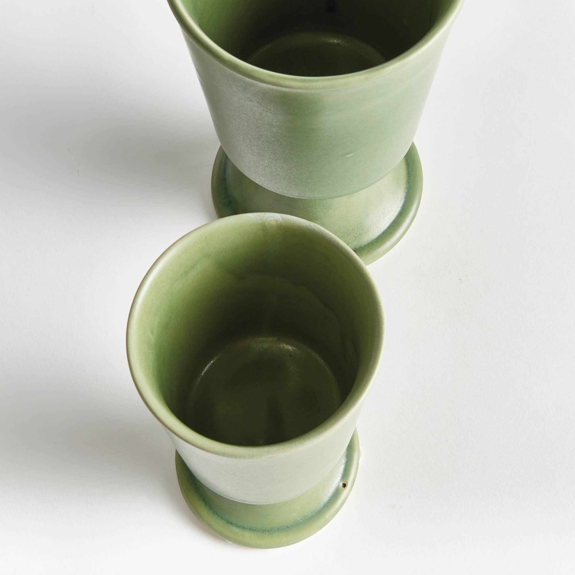 Kelcy Footed Cachepots, Green - Image 6
