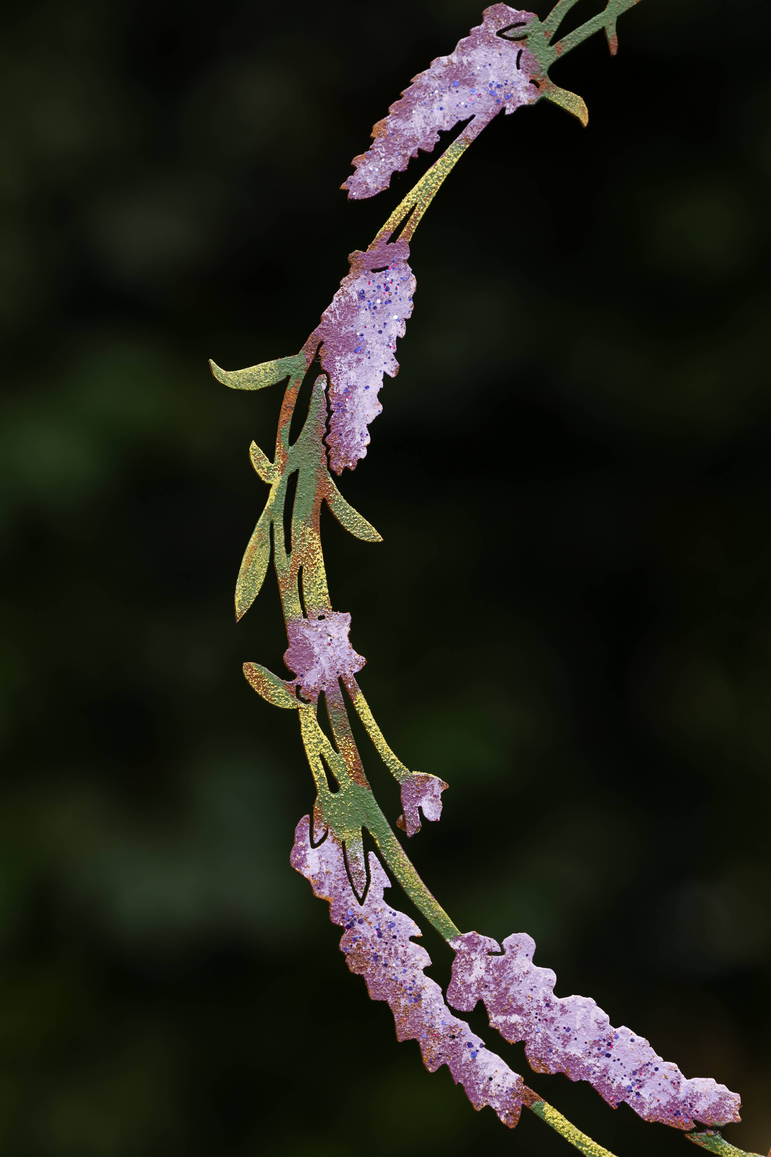 Lavender & Bee Wreath -Painted - Image 2