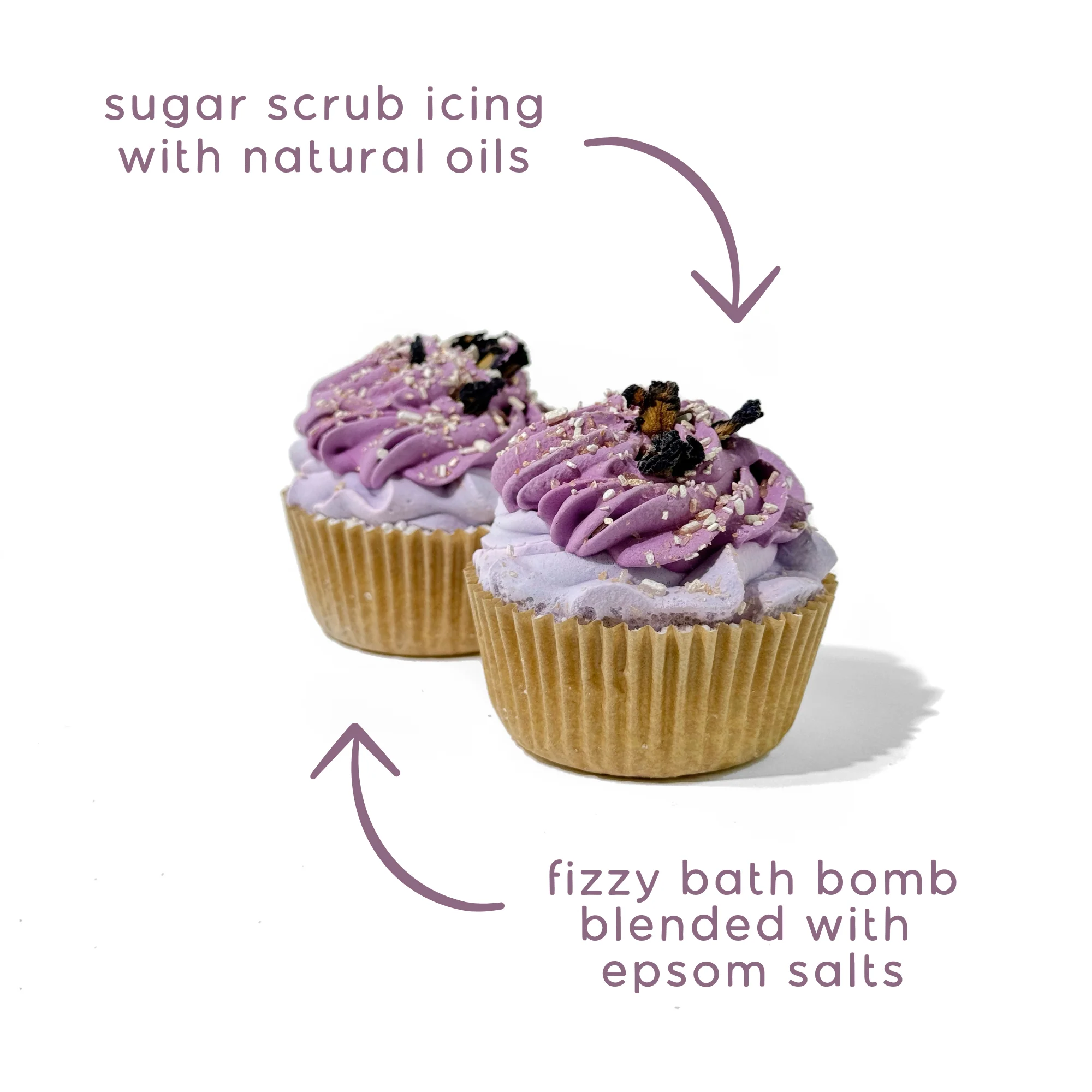 Lavender Mint Cupcake Bath Bomb - Image 2
