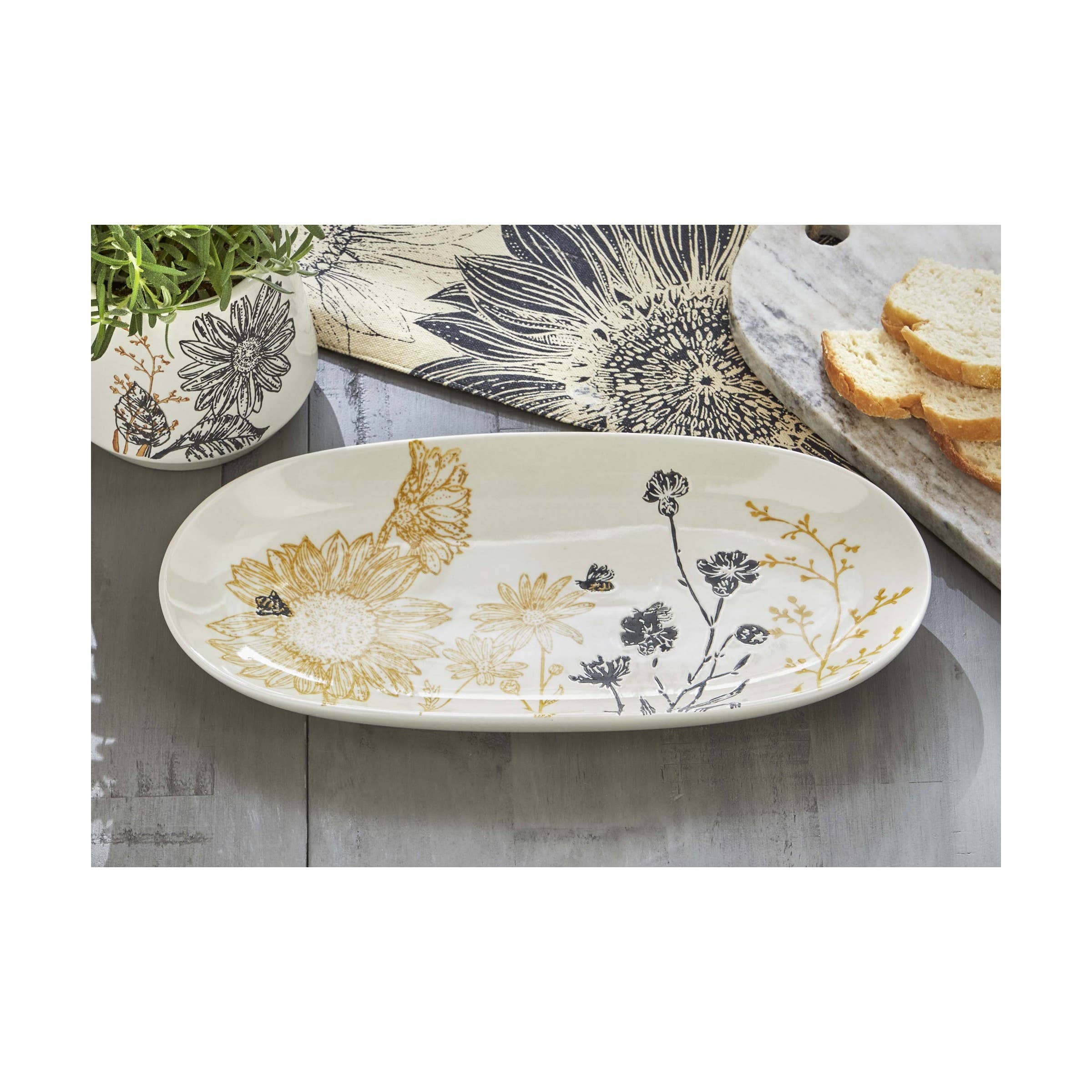 Let It Bee Platter Multi Stoneware - Image 2