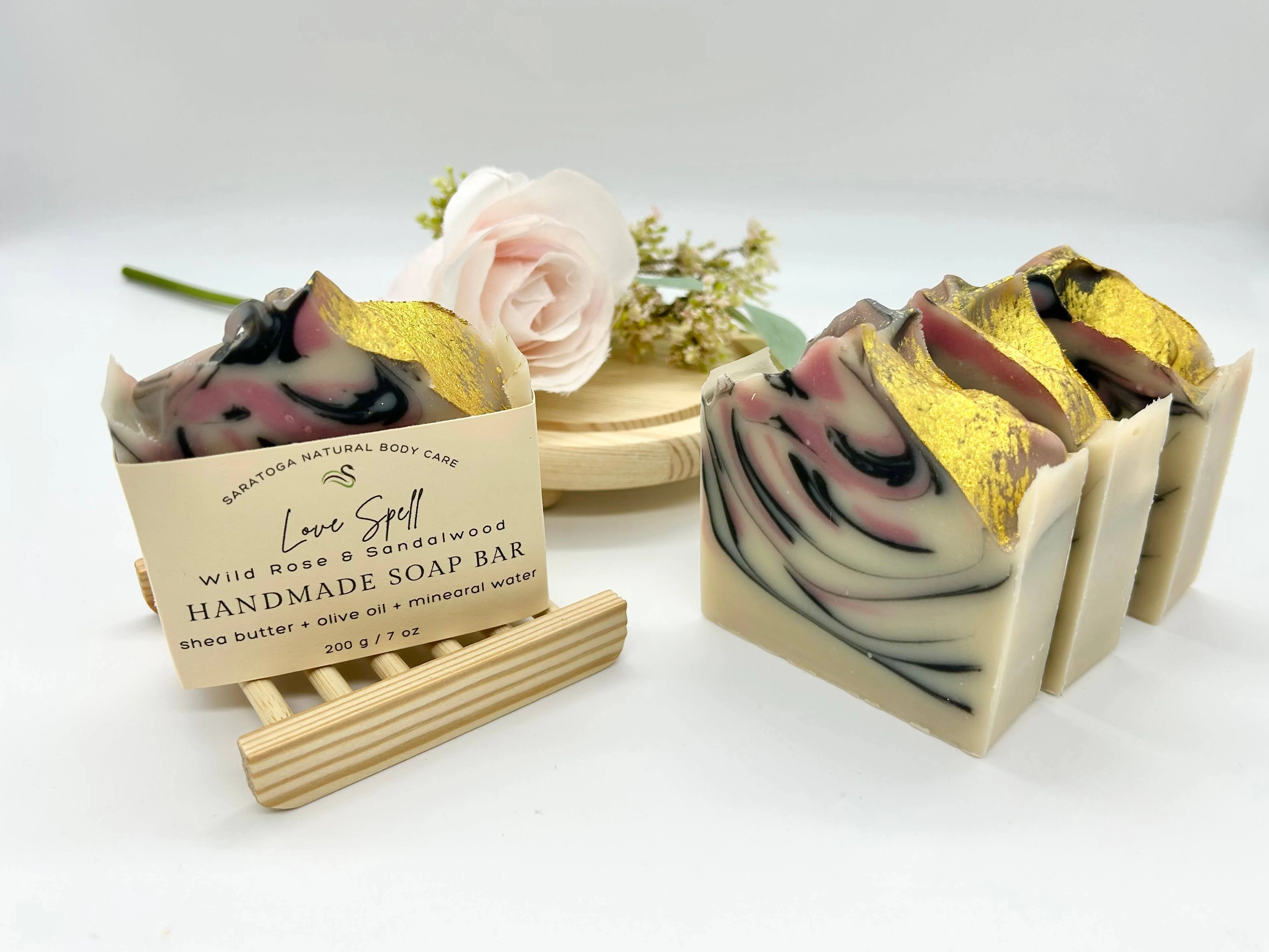 Love Spell Valentine's Day Handmade Soap Bar - Image 4