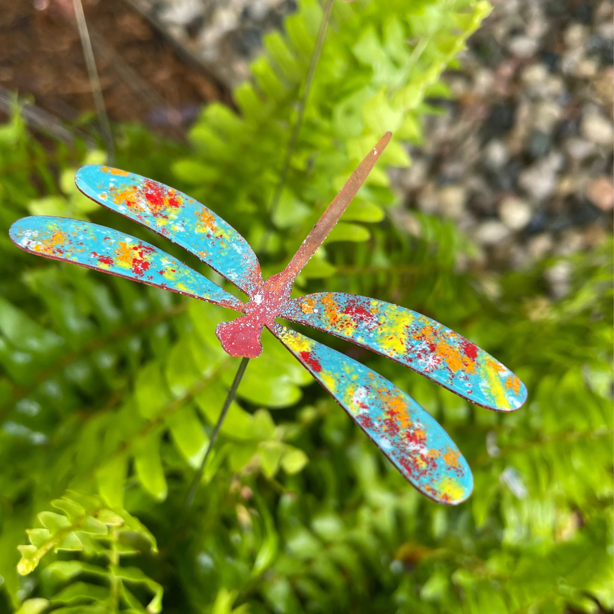 Medium Copper Enamel Dragonflies - Image 4