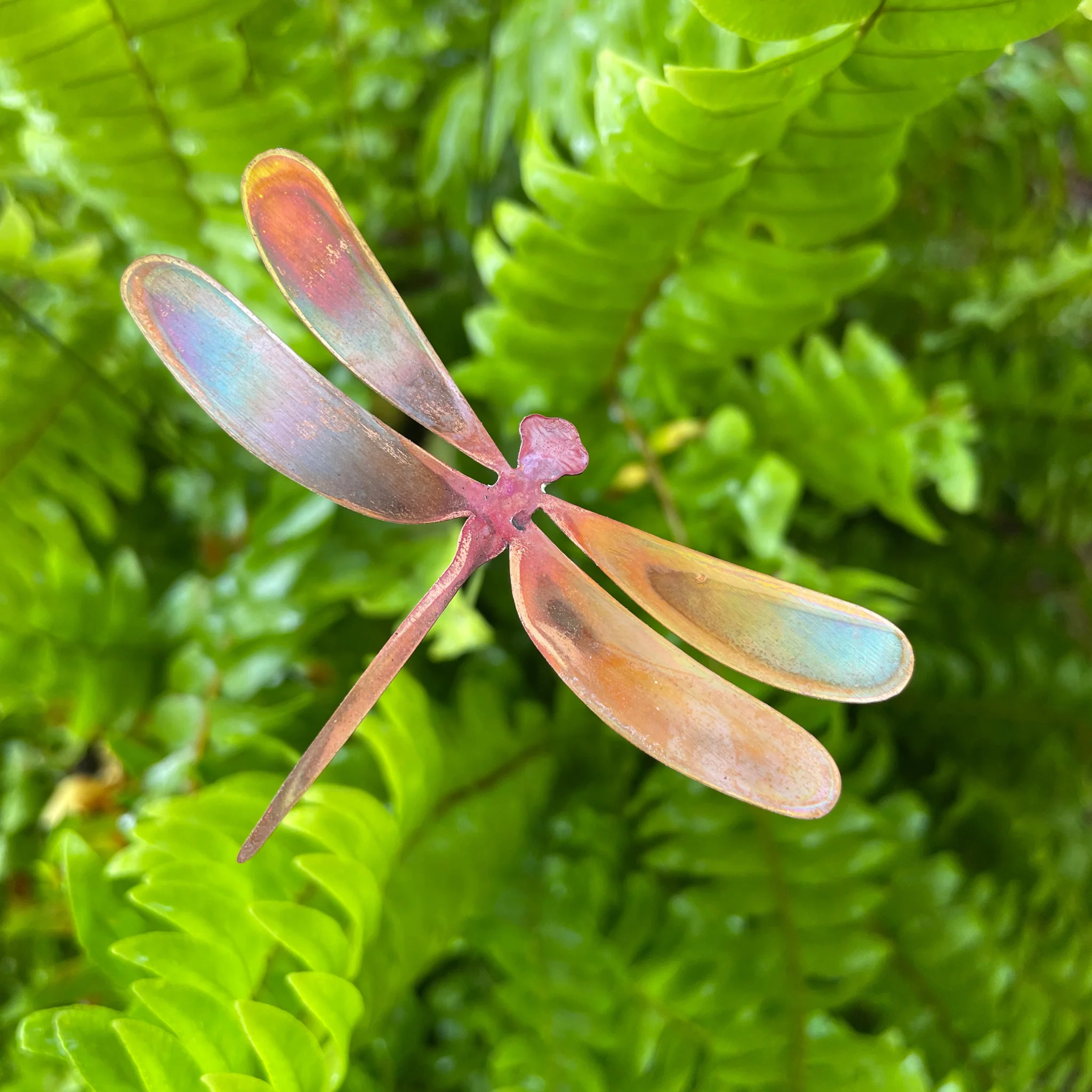 Medium Natural Copper Dragonfly - Image 2