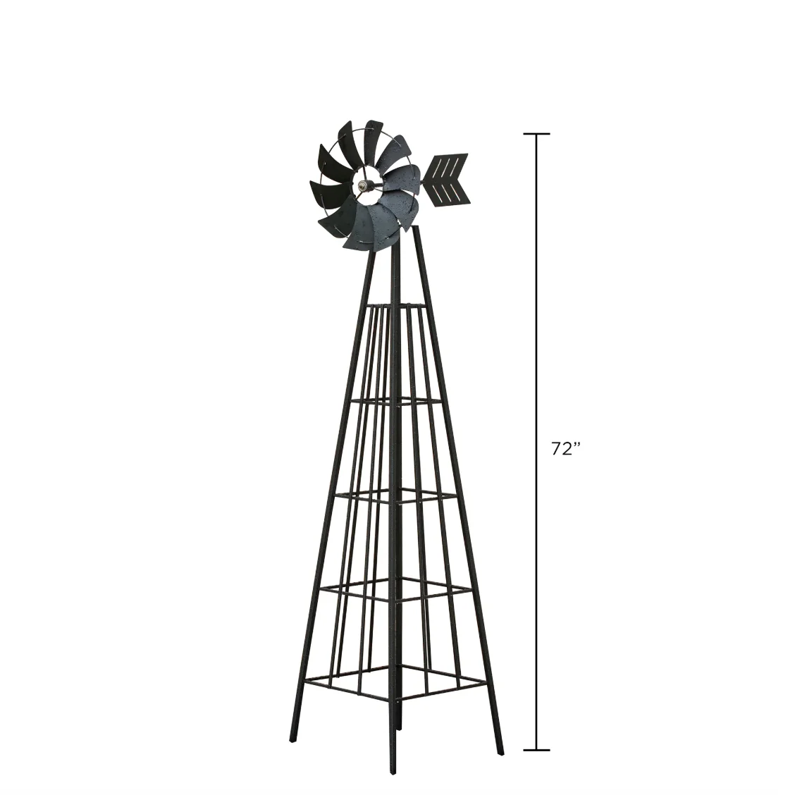 Metal Garden Obelisk Trellis - 72" - Image 3