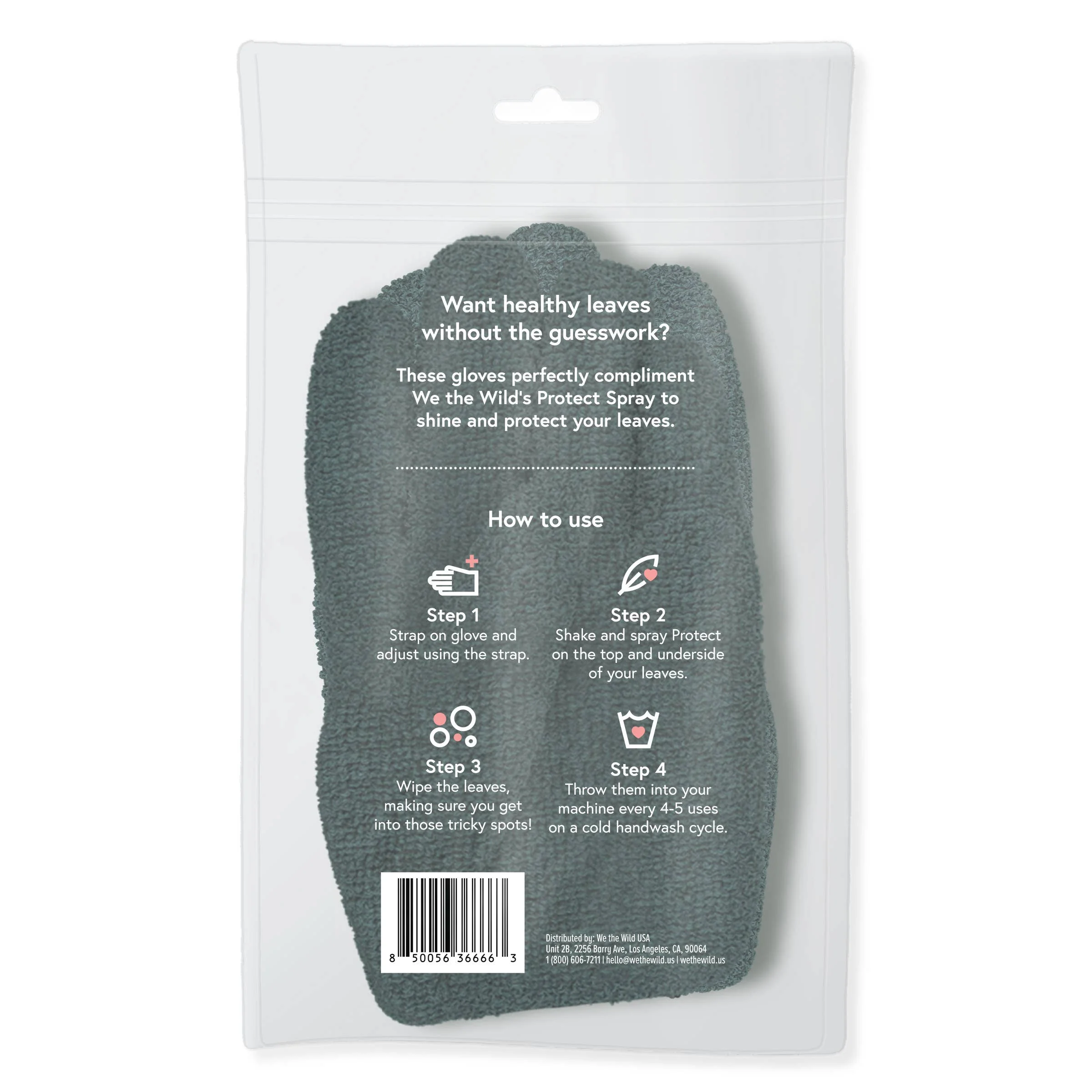 Microfiber Leaf Cleaning Gloves - Green - Image 5