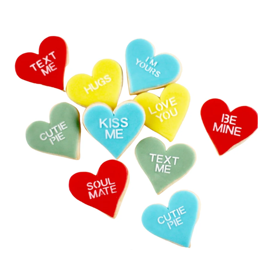 Mini Conversation Heart Boxed Cookie Set - Image 3