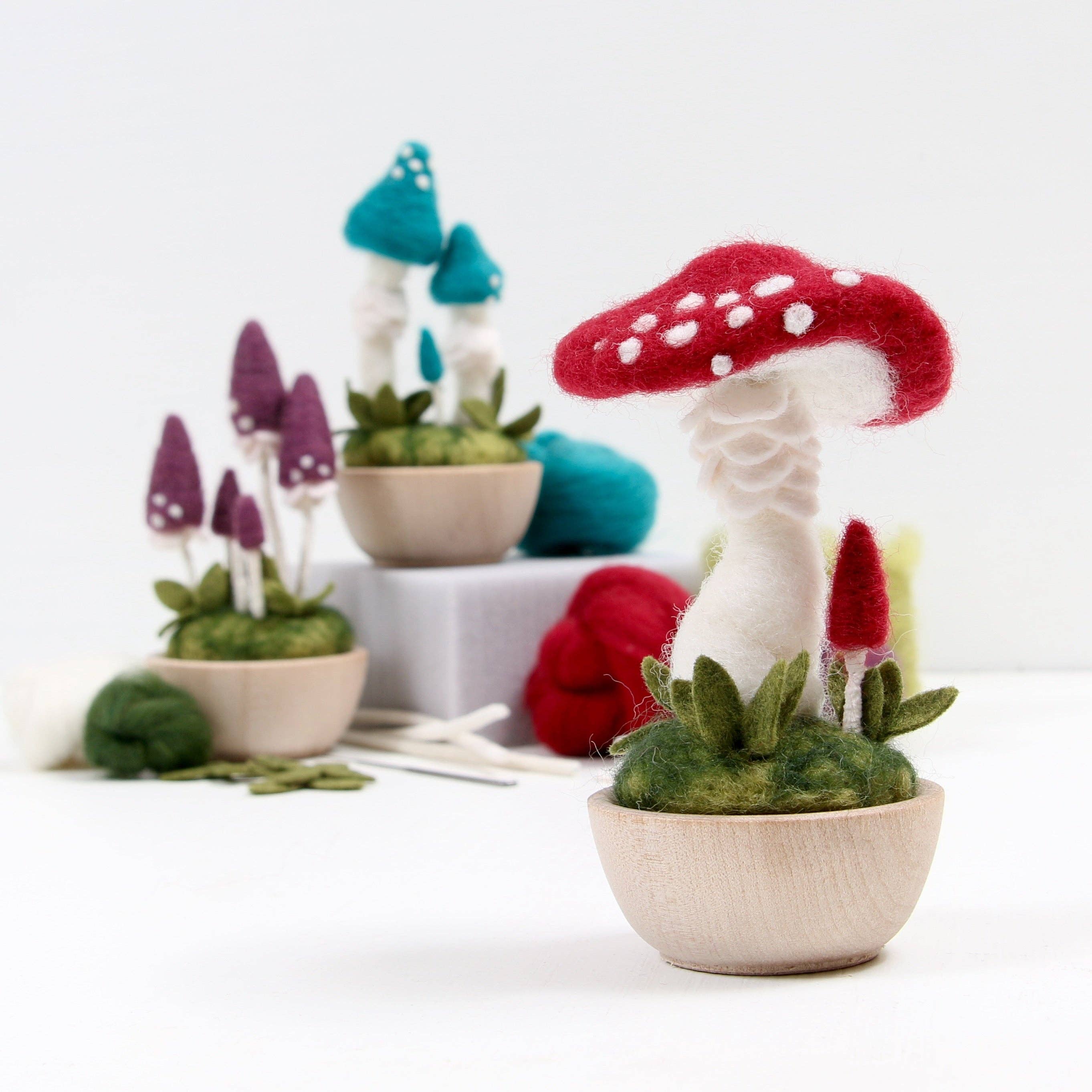 Needle Felting Kit, Crimson Toadstool - Image 3