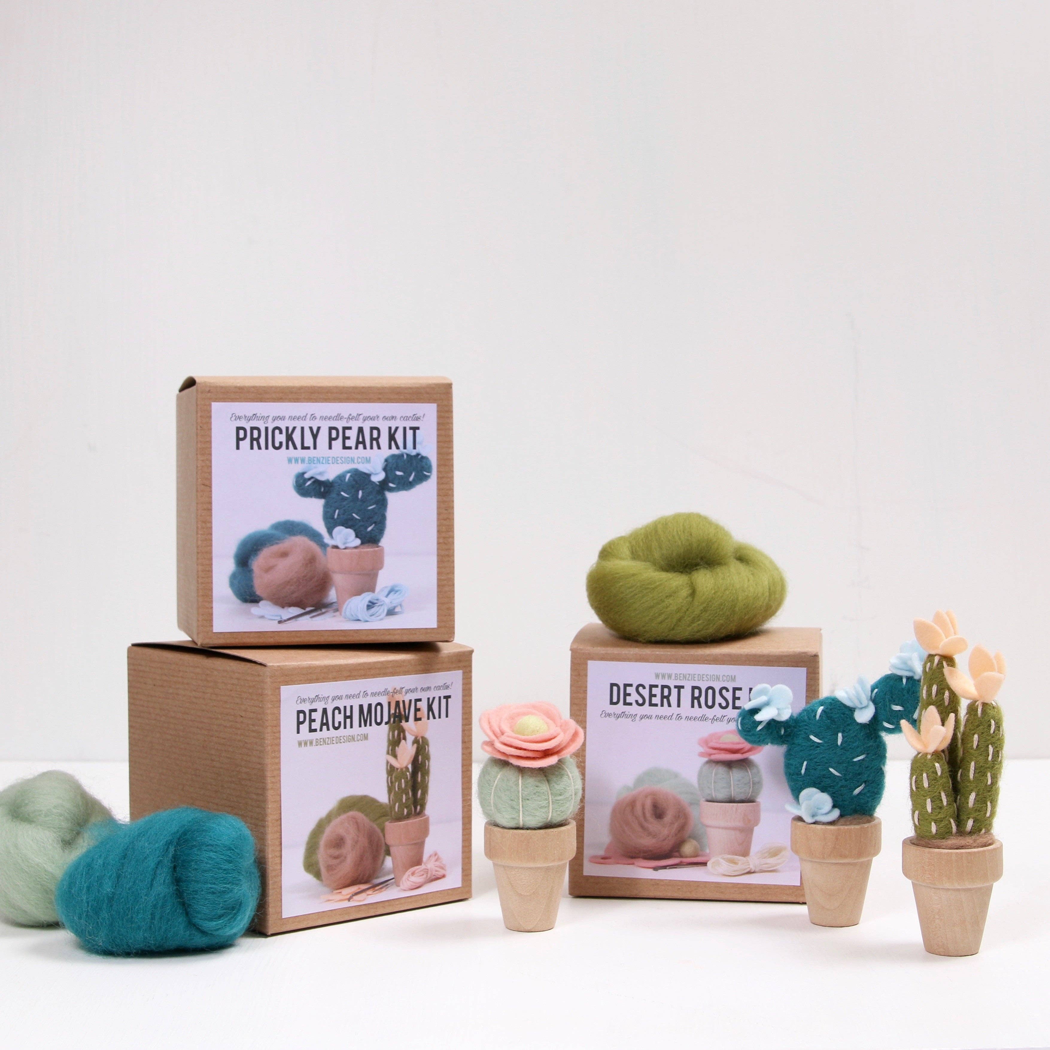Needle Felting Kit, Peach Mojave - Image 3