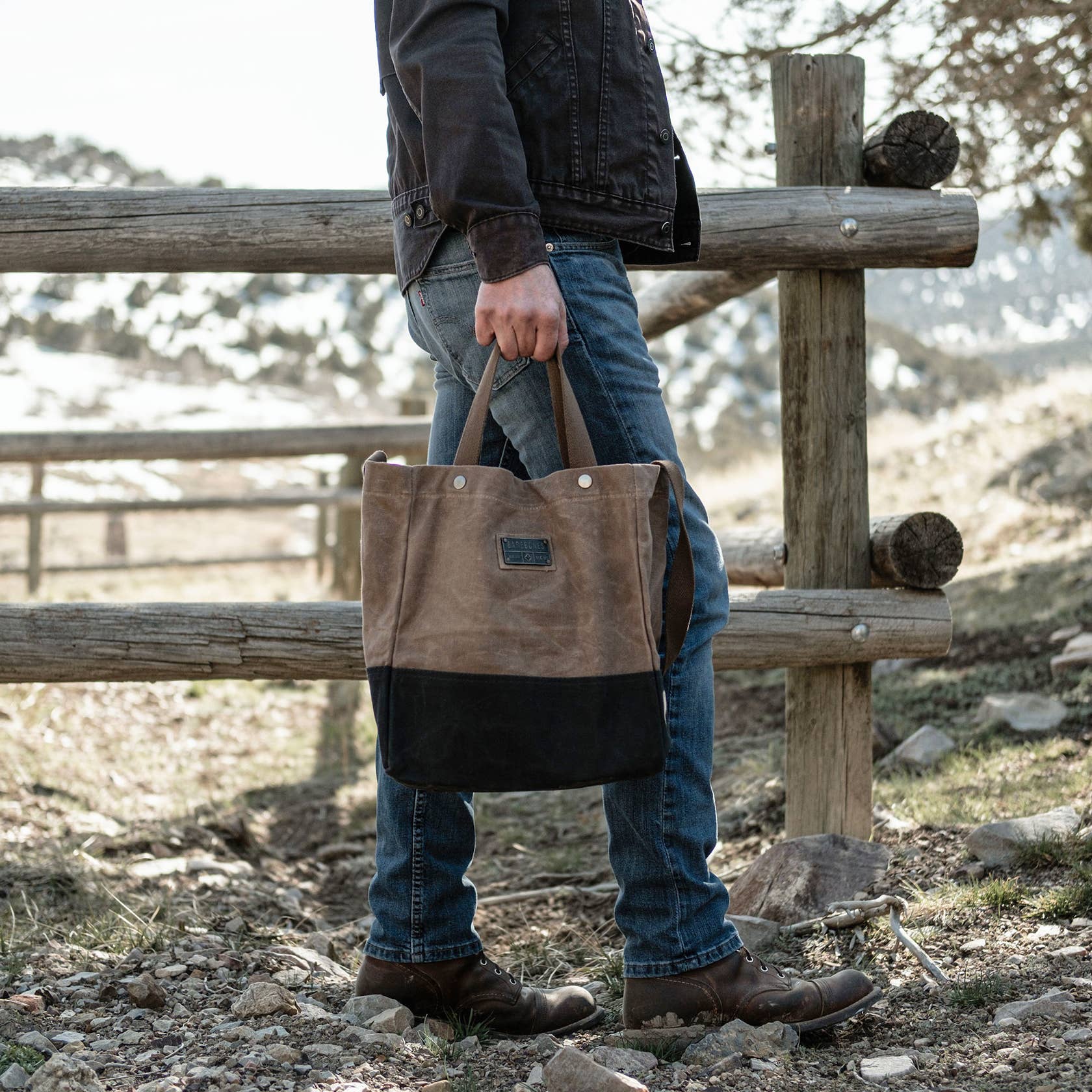 Neelum Market Tote Bag - Waxed Canvas Bag - Image 9