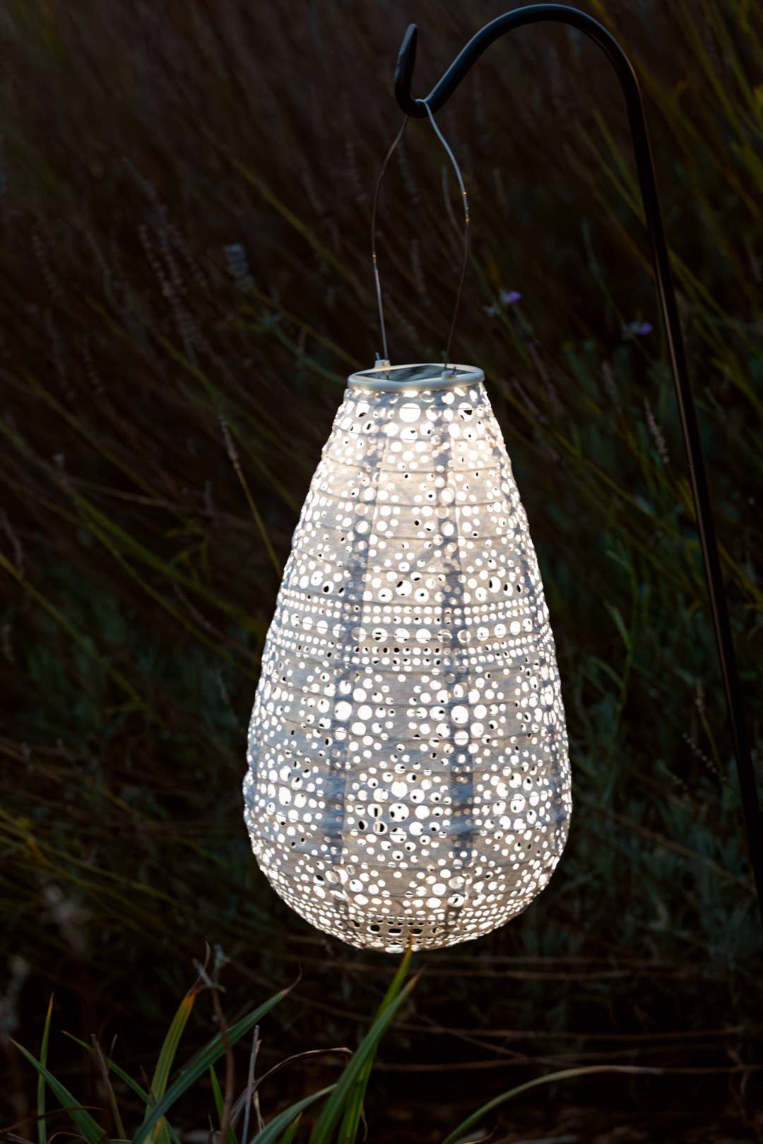 Stella BlossomTeardrop Solar Lantern - Pearl - Image 6