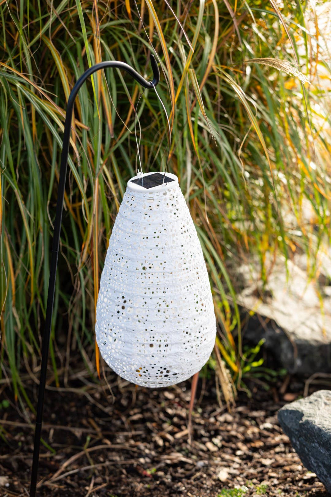 Stella BlossomTeardrop Solar Lantern - Pearl - Image 8