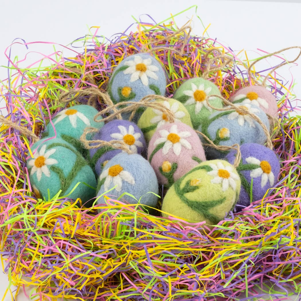 Ornament - Easter Eggs with Embroidered Flowers - Image 5