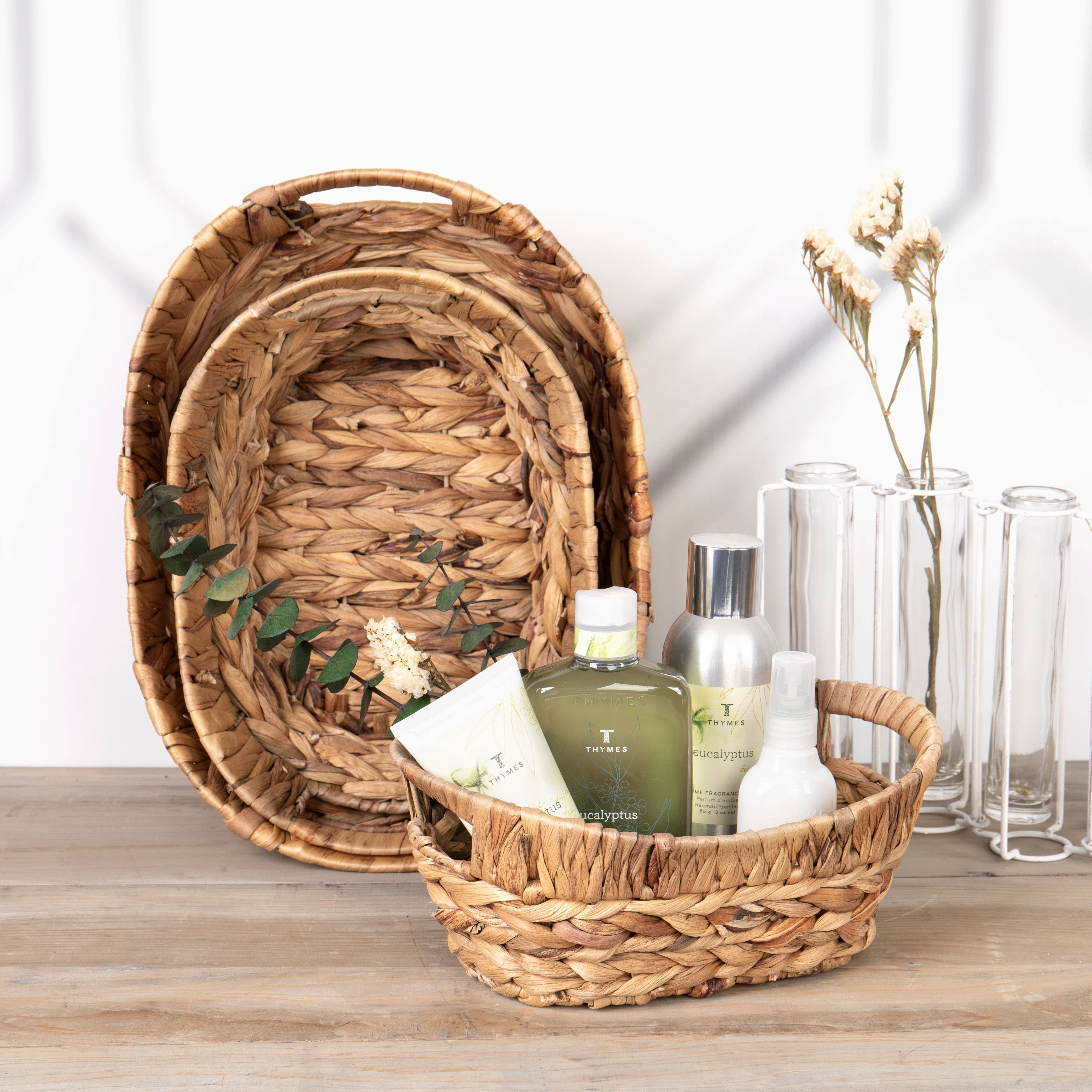 Oval Hyacinth Wire Tub - Image 3