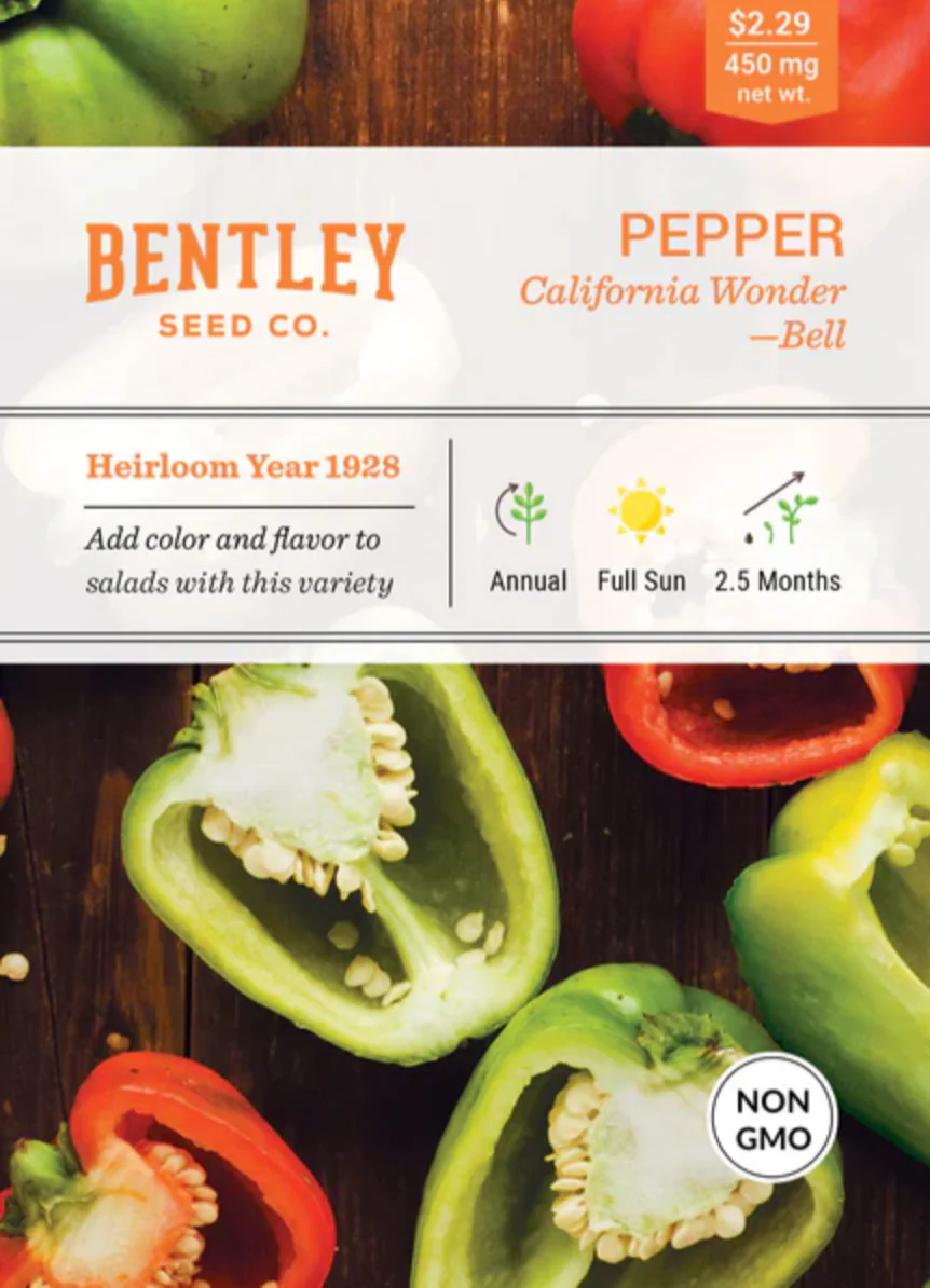 Pepper 'California Wonder' - Vegetable Seeds - Image 3