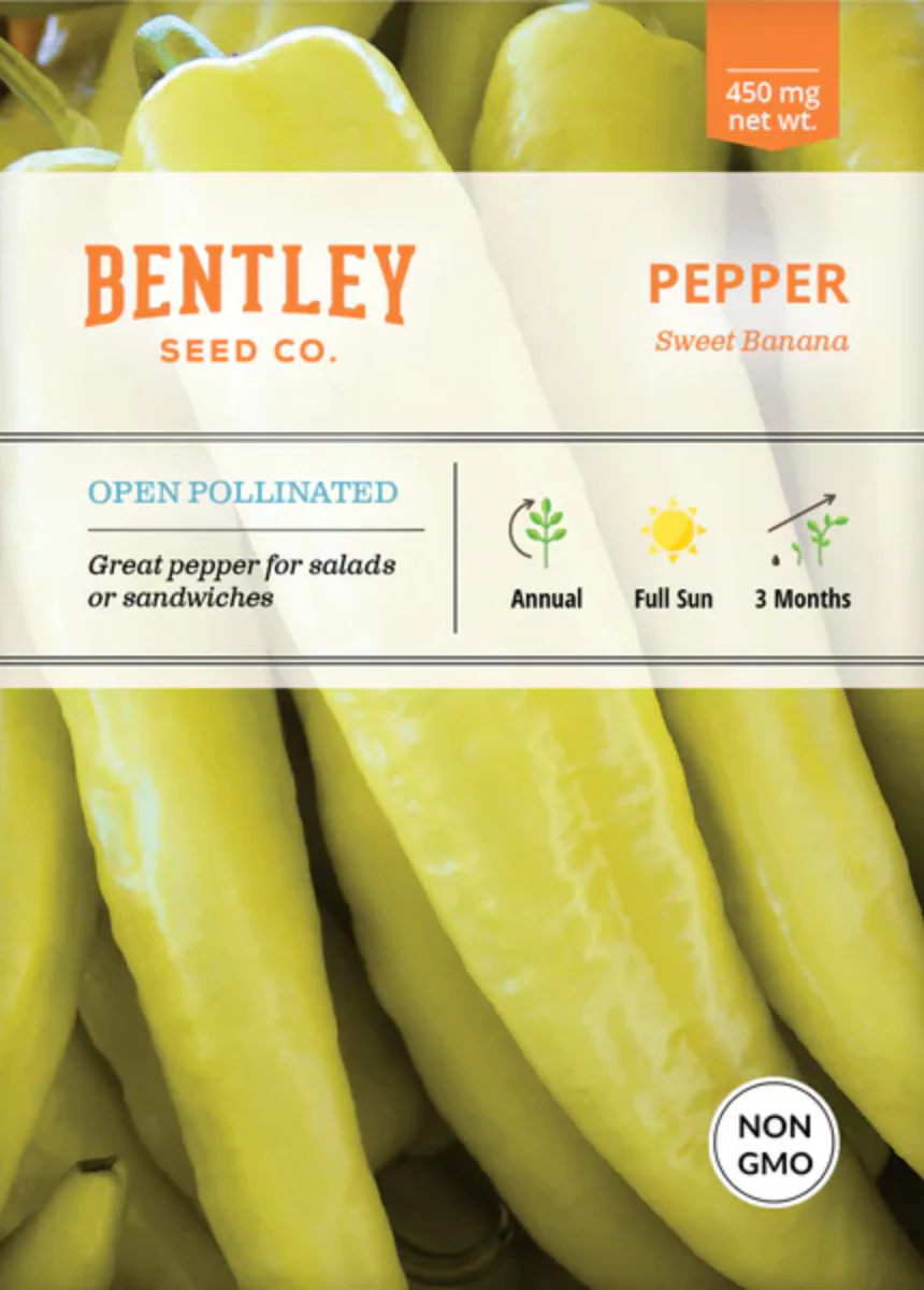 Pepper 'Sweet Banana' - Vegetable Seeds - Image 2