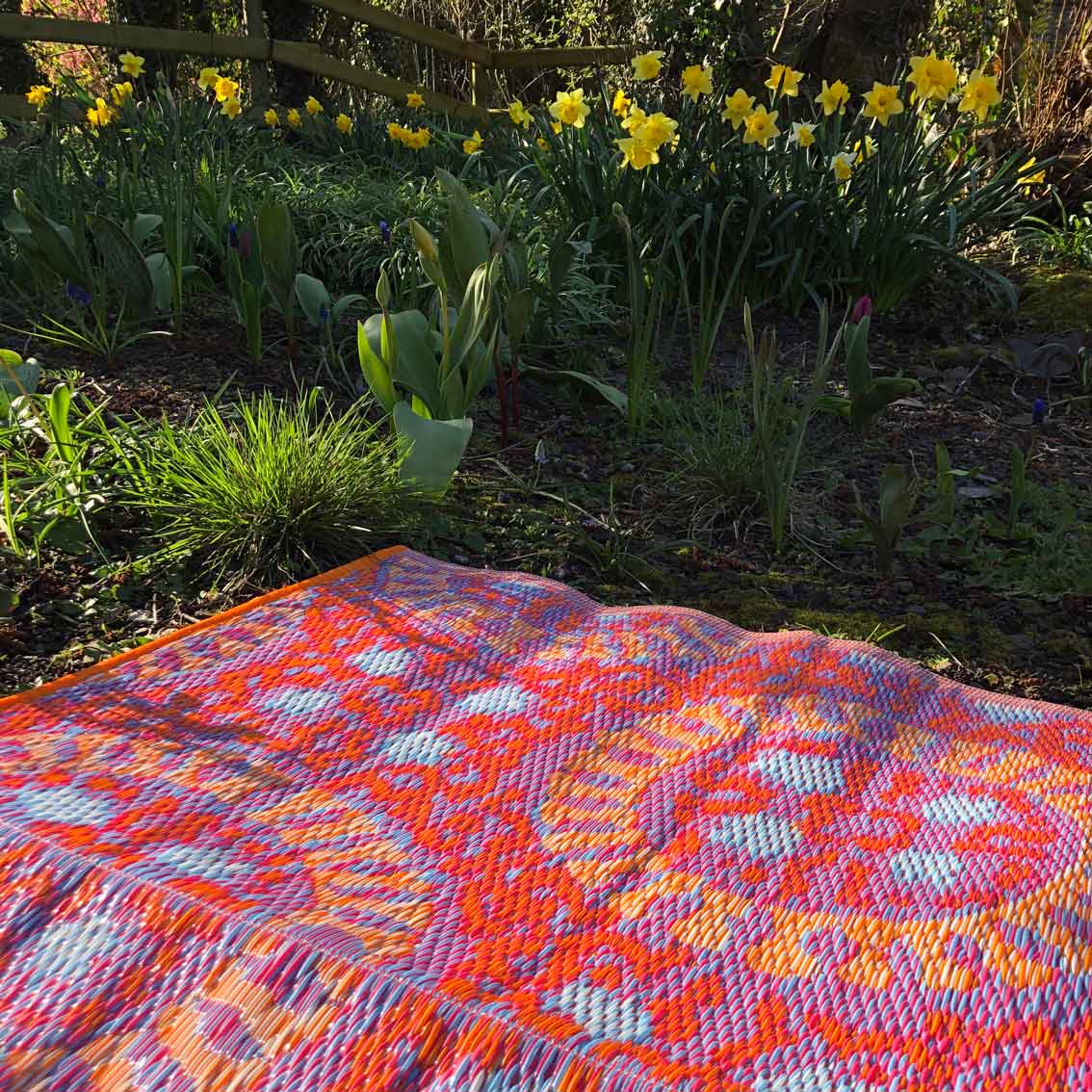 Pink Boho Waterproof Outdoor Rug - 47in x 70in | Mothers Day Gifts | - Image 5