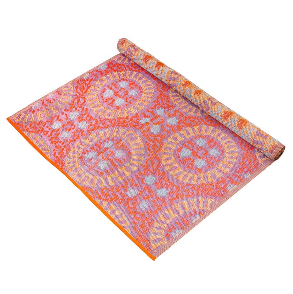 Pink Boho Waterproof Outdoor Rug - 47in x 70in | Mothers Day Gifts | - Image 9