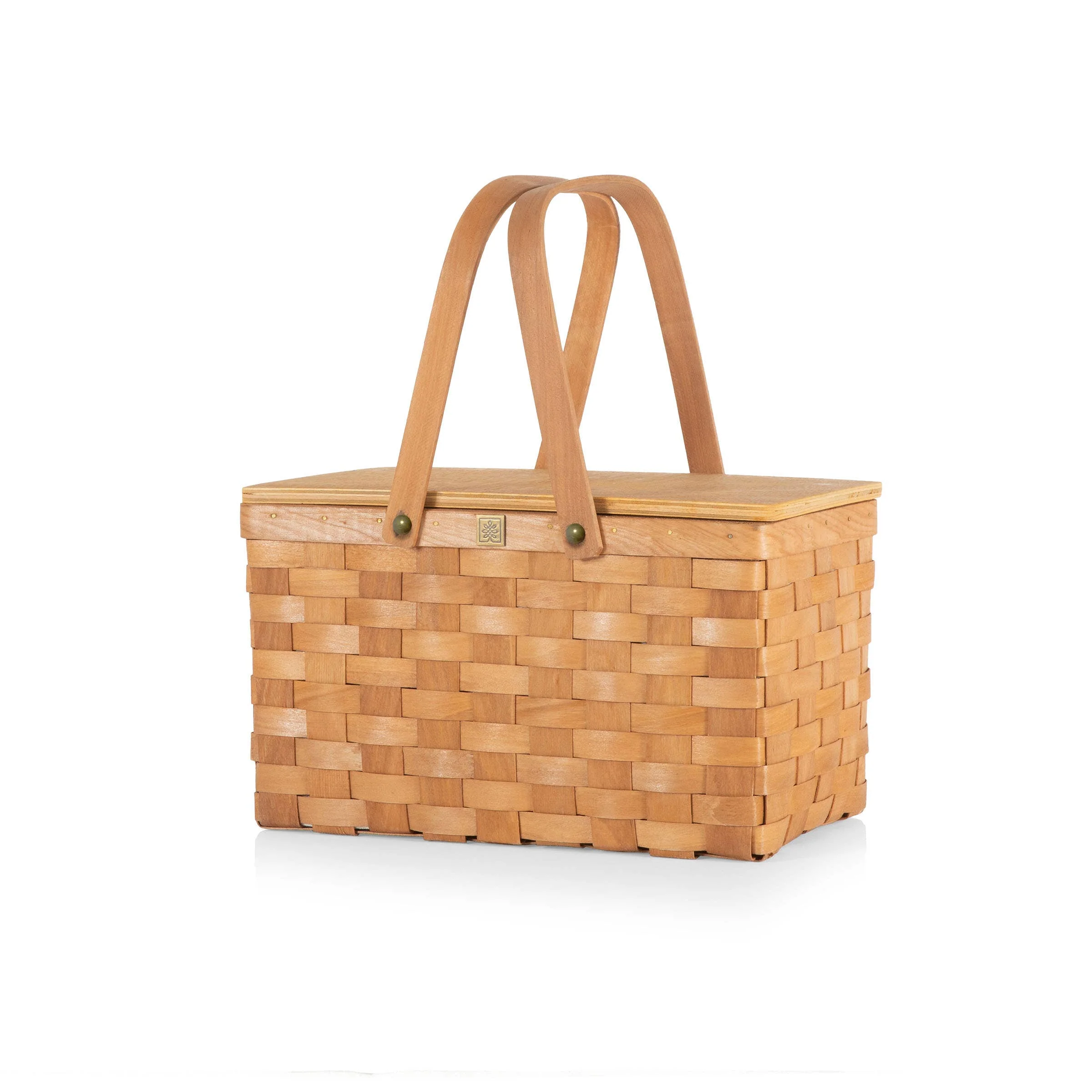 Poppy Personal Picnic Basket, (Beige) - Image 2