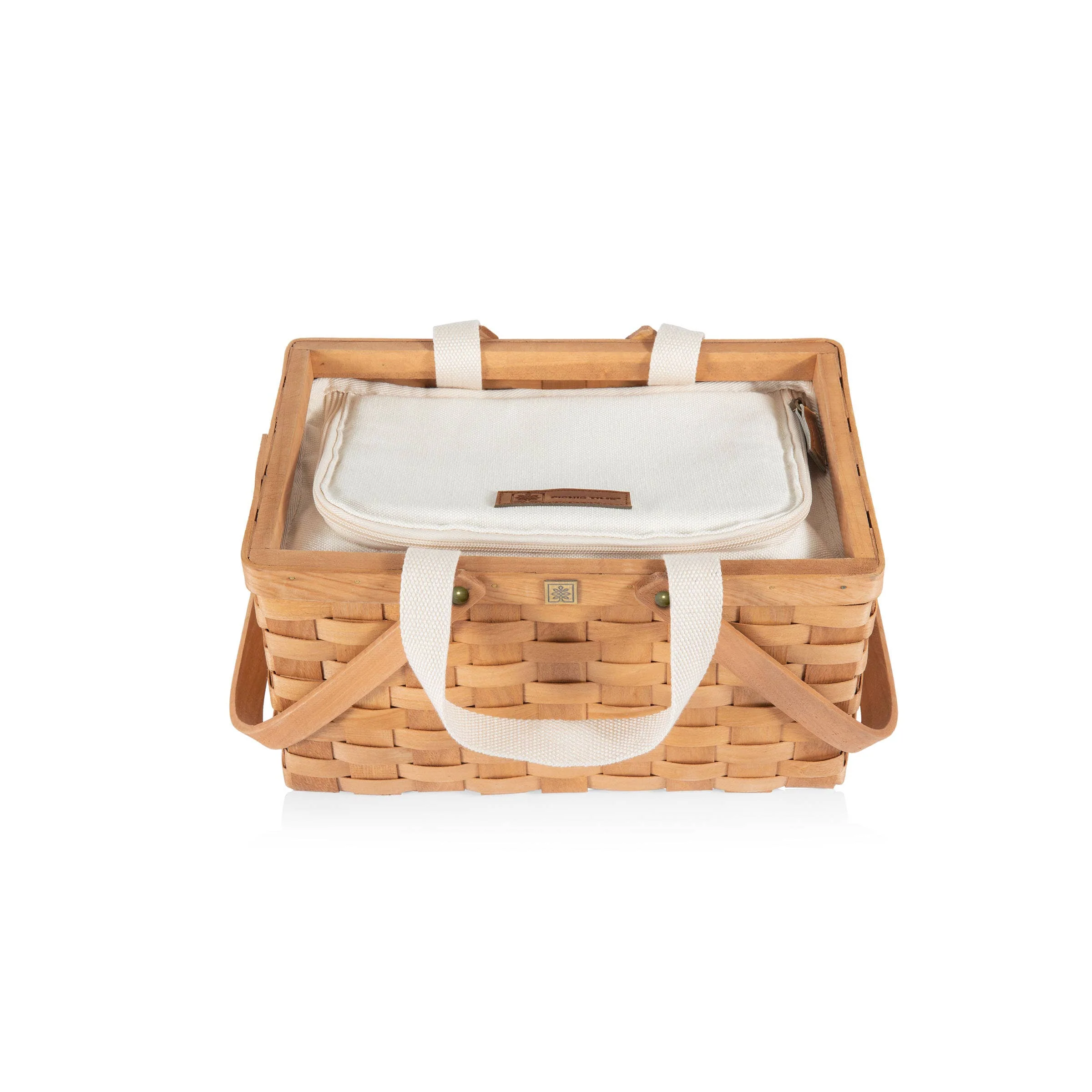 Poppy Personal Picnic Basket, (Beige) - Image 6