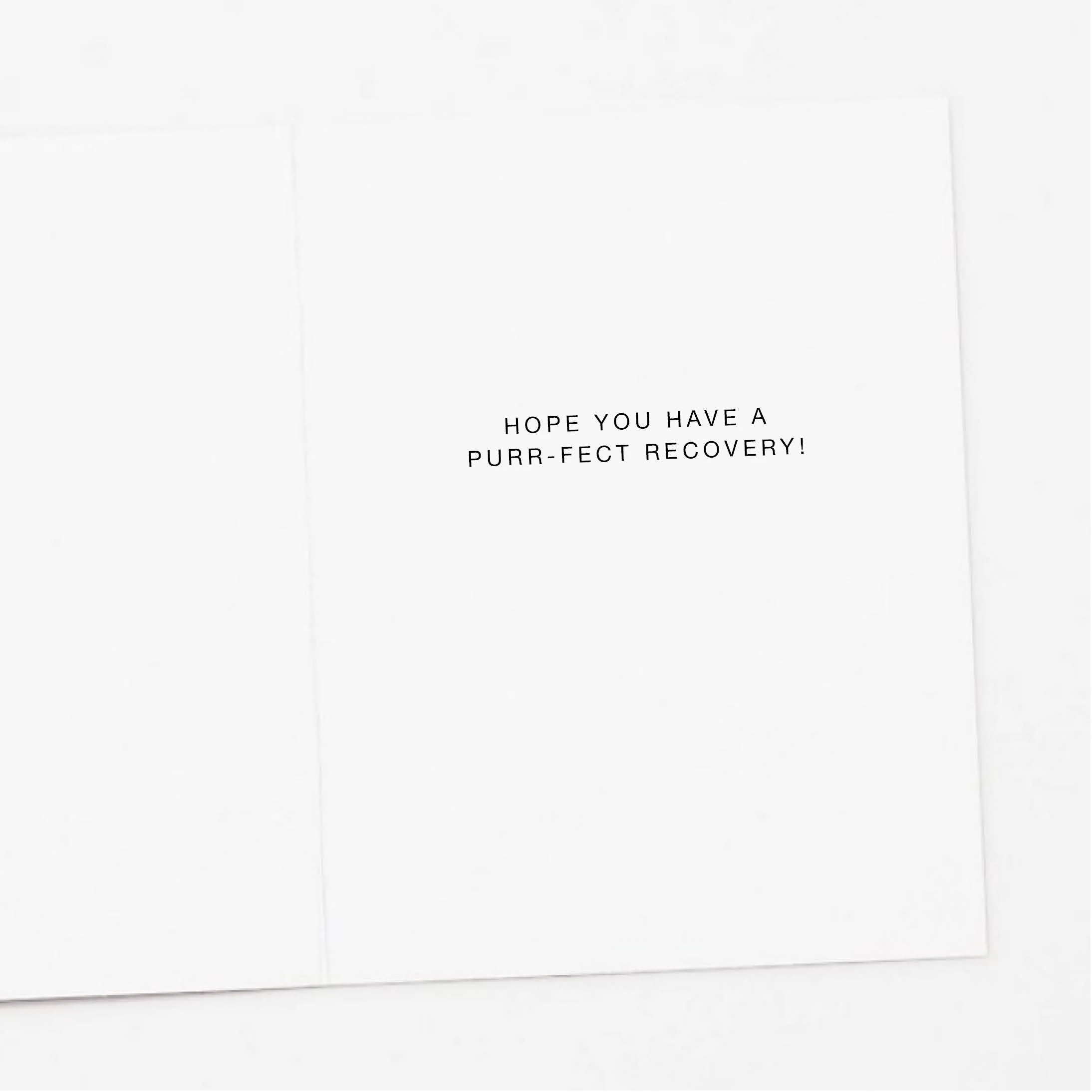 Recuperating Black Cat Get Well Card - Image 2