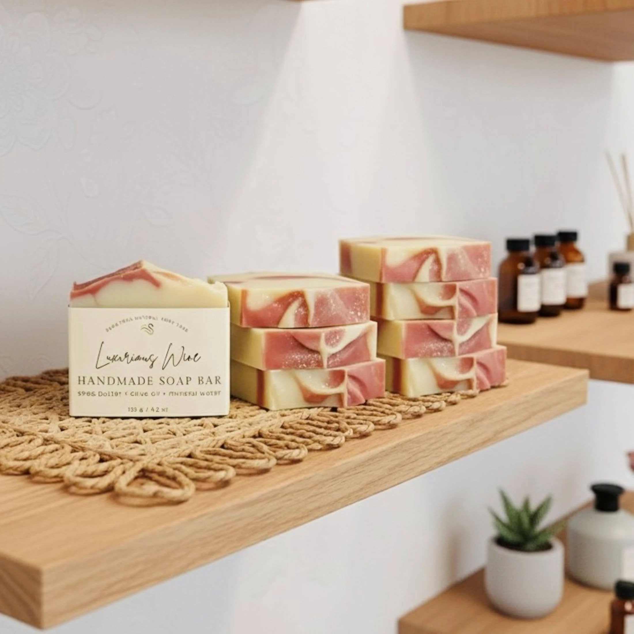 Luxurious Wine Handmade Bar Soap (Vegan) - Image 3