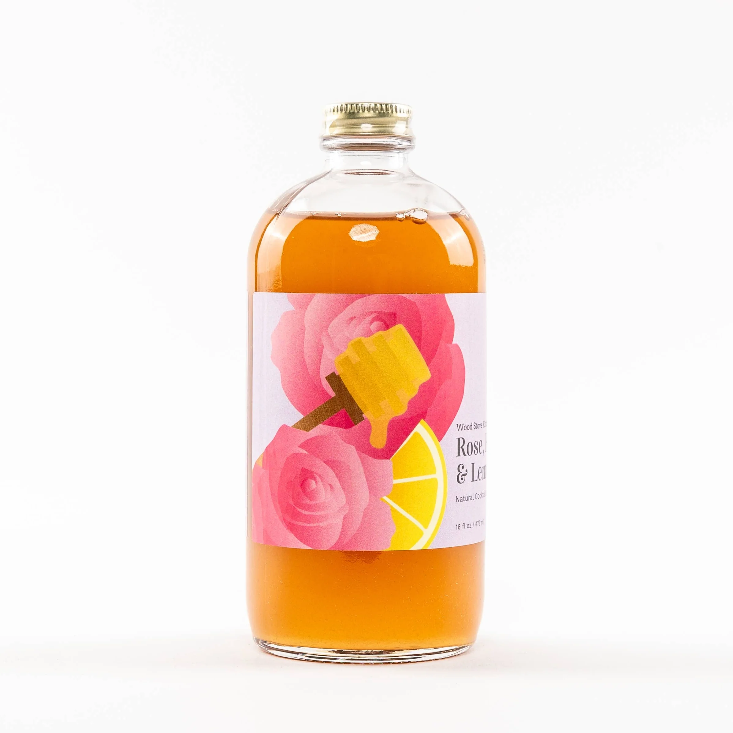 Rose Honey Lemon Cocktail Mixer and Mocktail Mixer, 16 fl oz - Image 2