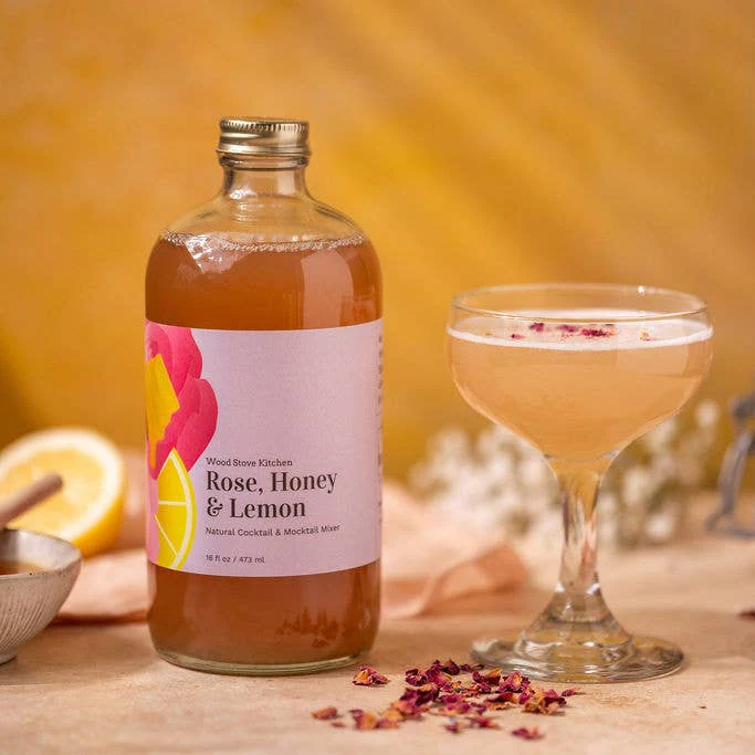 Rose Honey Lemon Cocktail Mixer and Mocktail Mixer, 16 fl oz - Image 6