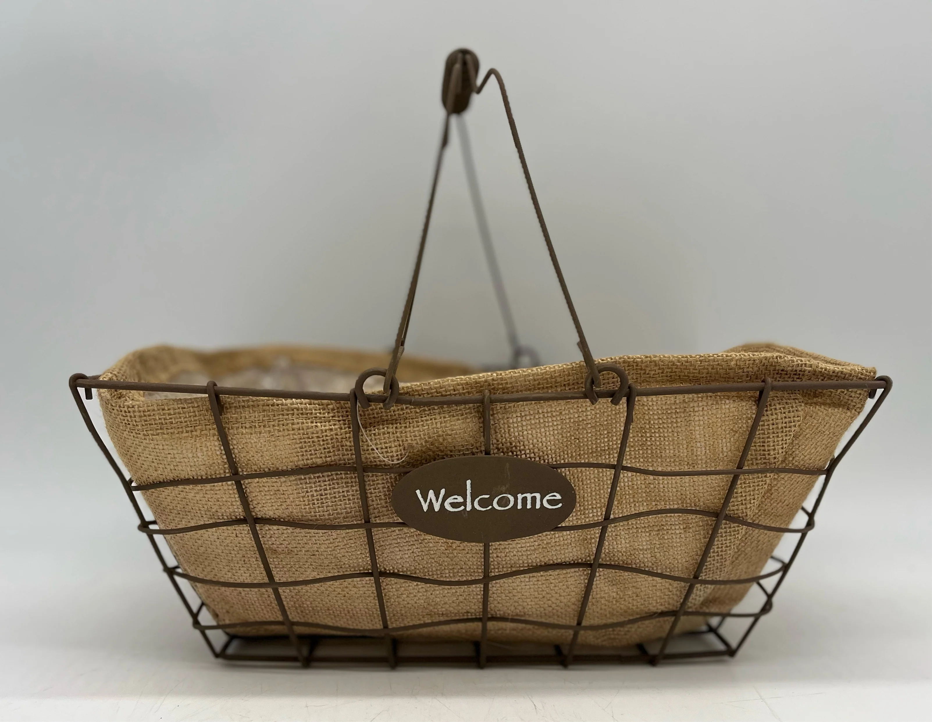 Rustic Farm House Woven Welcome Basket
