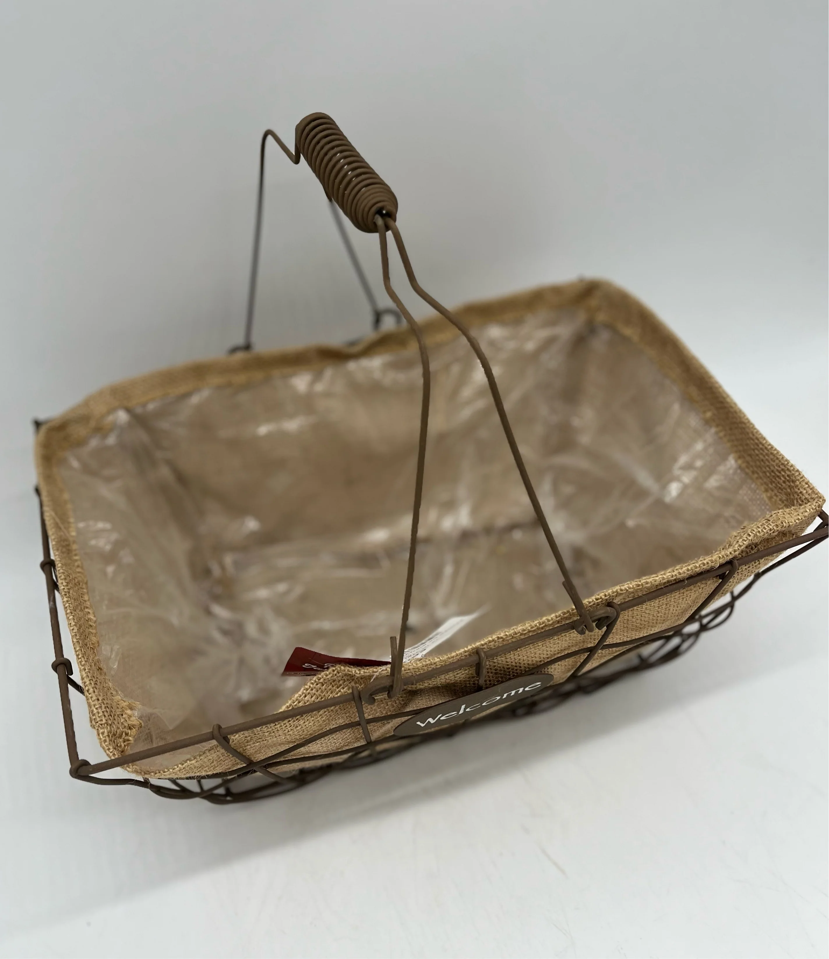 Rustic Farm House Woven Welcome Basket - Image 2