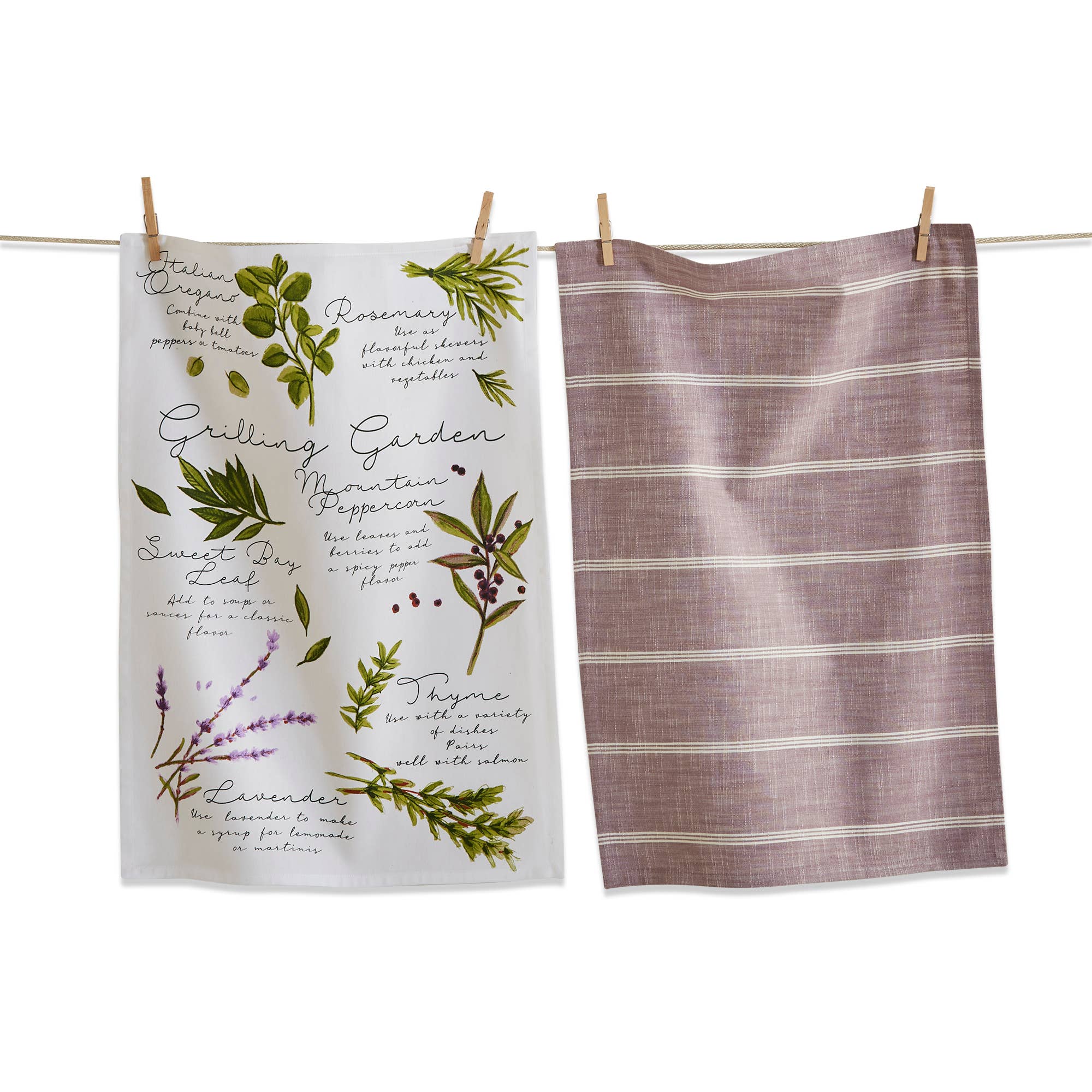 Grill Garden Dishtowel Set of 2 - Multi