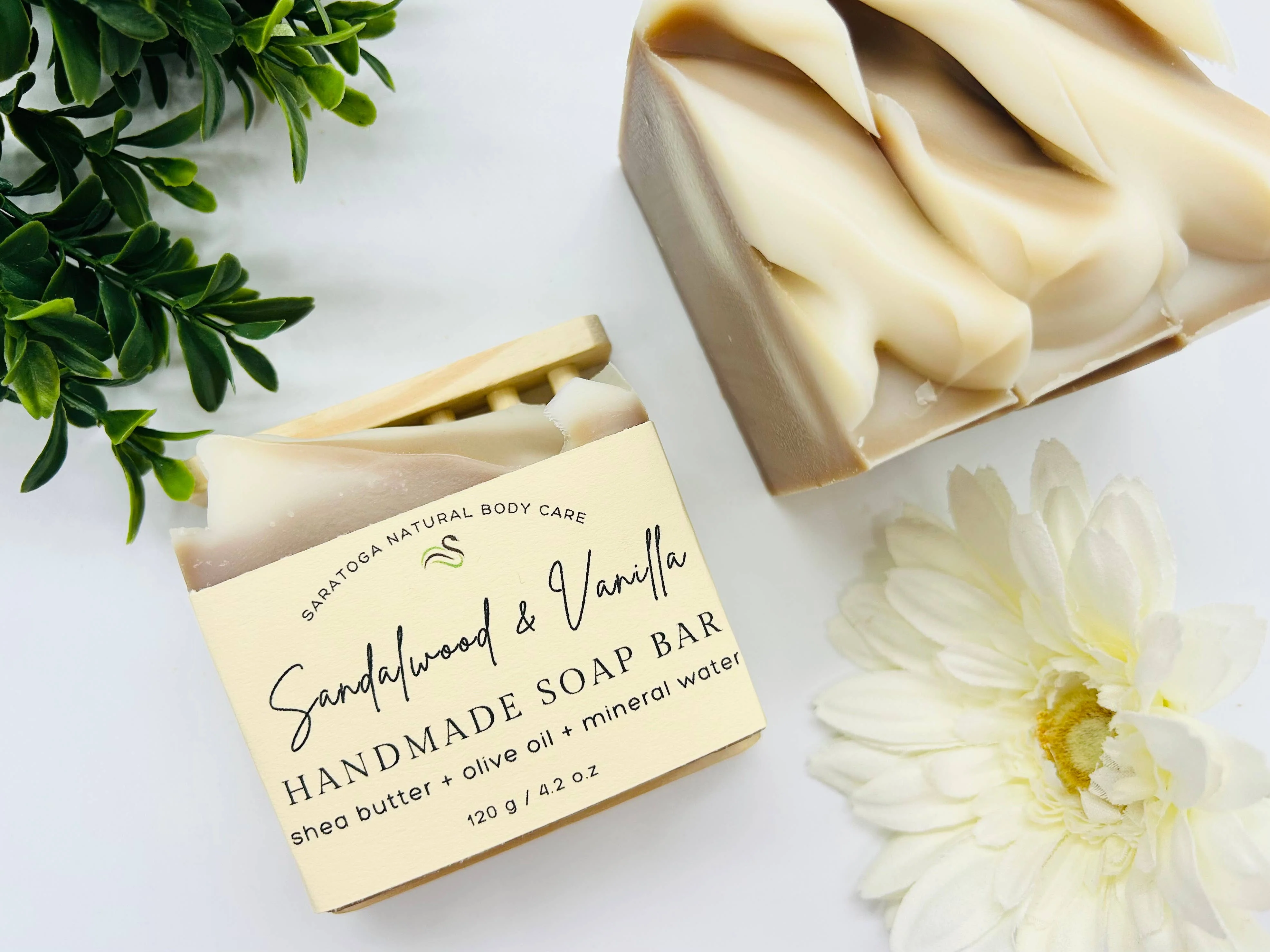 Sandalwood Vanilla Handmade Soap Bar - Image 3