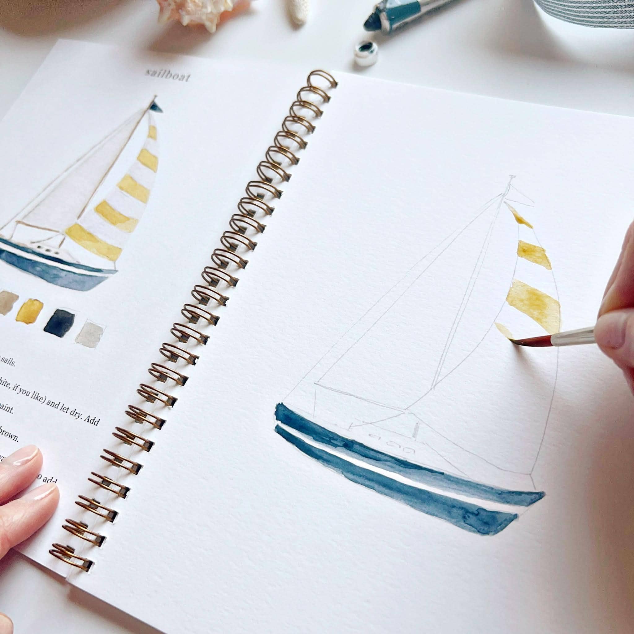 Seaside watercolor workbook - Image 5