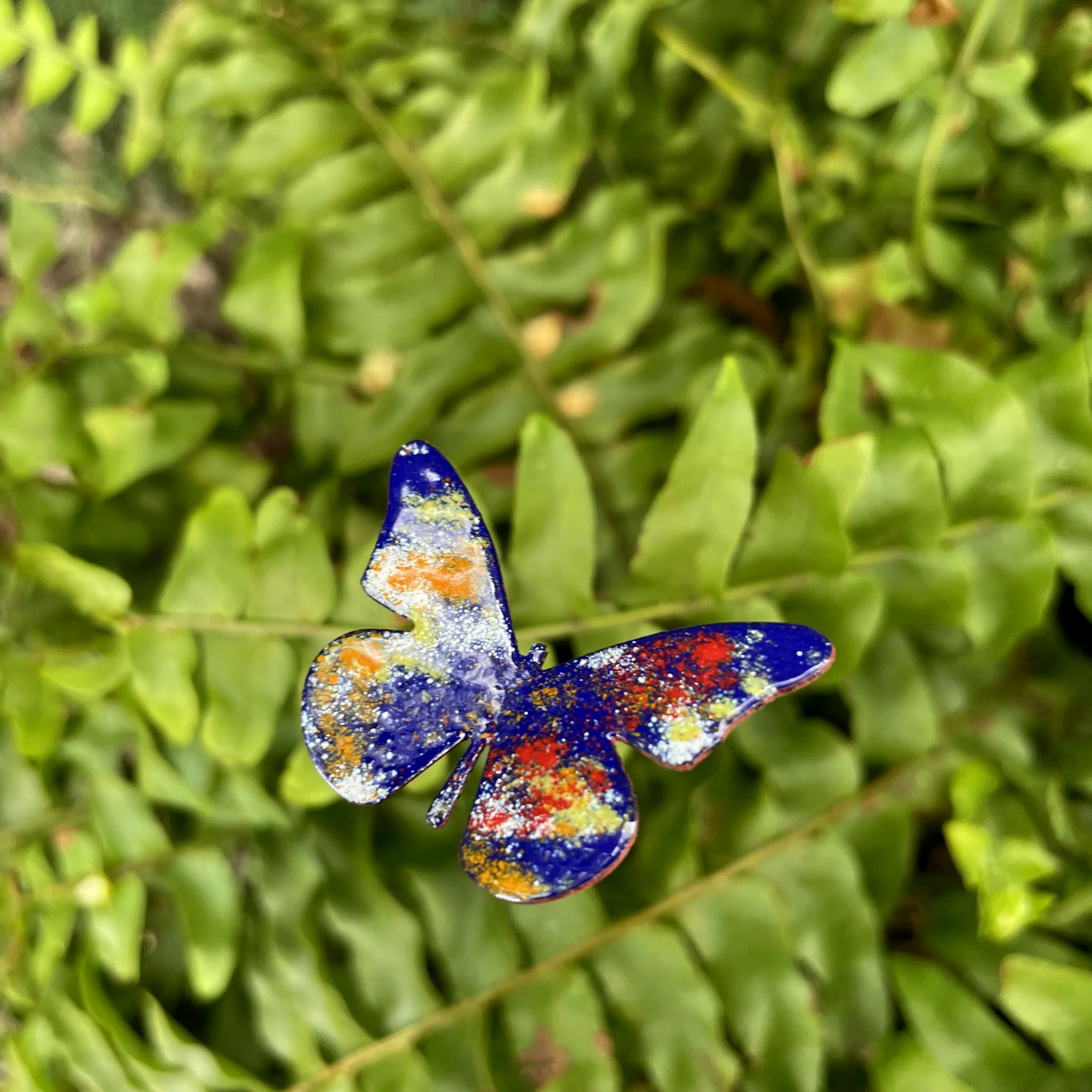 Small Copper Enamel Butterflies - Image 16